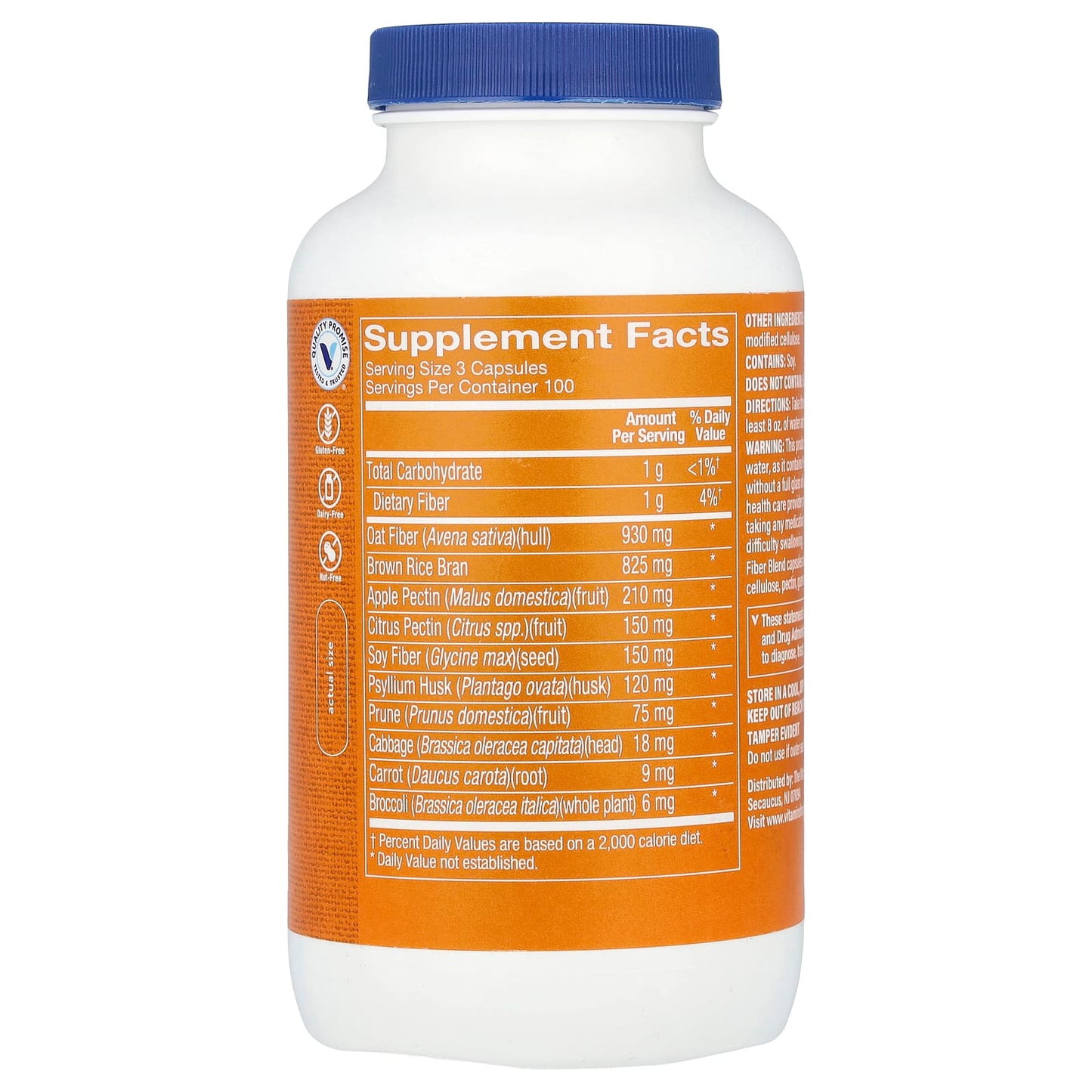 The Vitamin Shoppe, Fiber Blend , 300 Capsules - Image 2