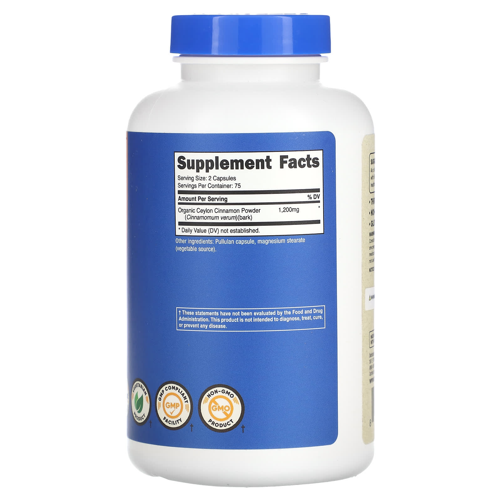 Nutricost, Cinnamon, 150 Capsules (600 mg per Capsule) - Image 2