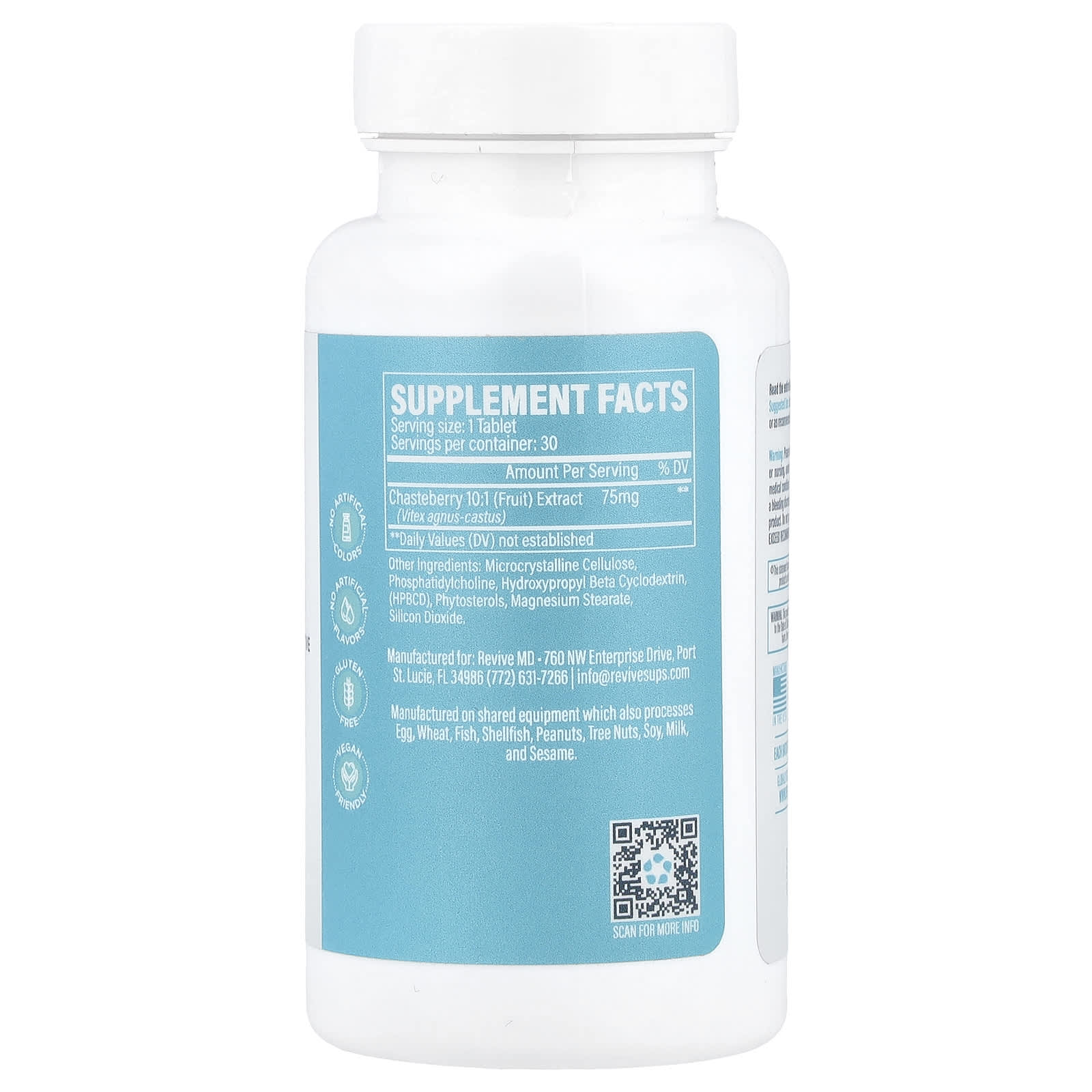 Revive, Chasteberry Liposomal, 75 mg, 30 Tablets - Image 2