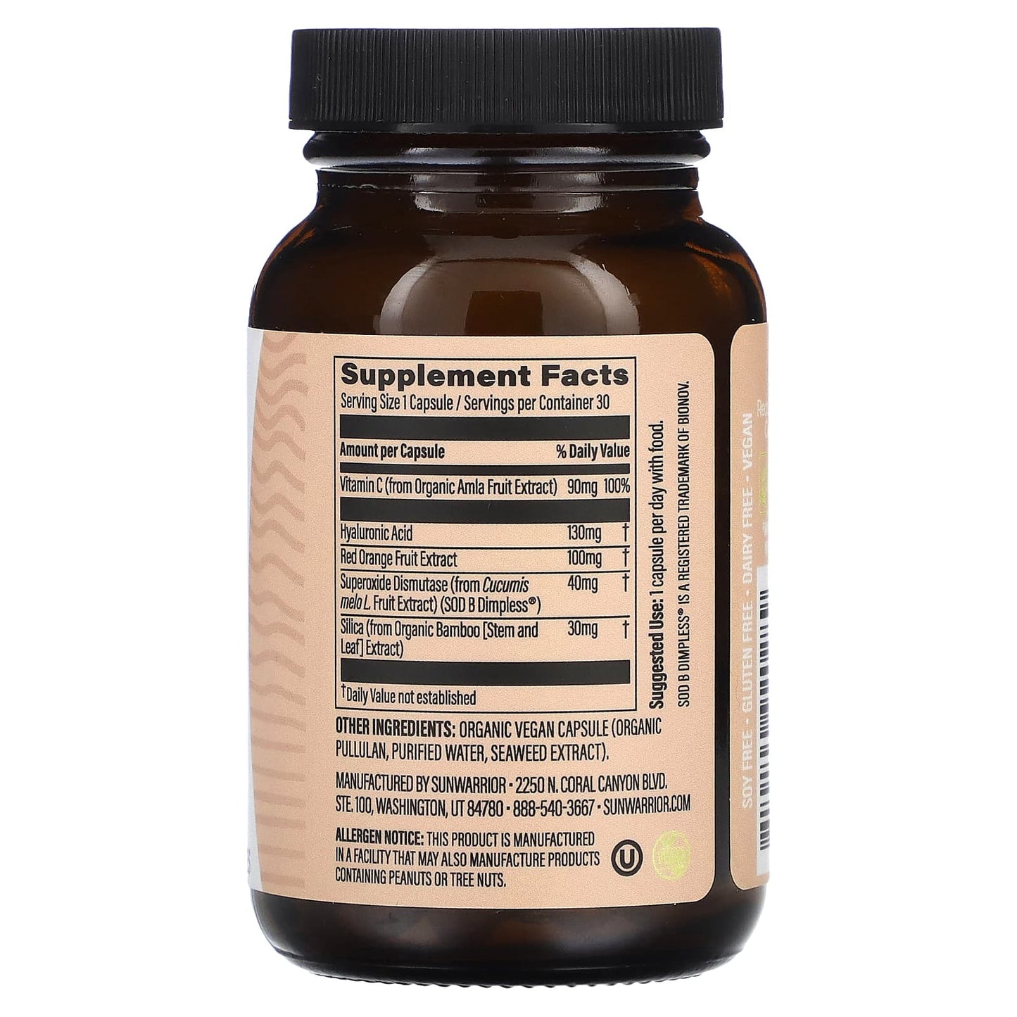 Sunwarrior, Shape, Smooth, Cellulite Care, 30 Vegan Capsules - Image 2