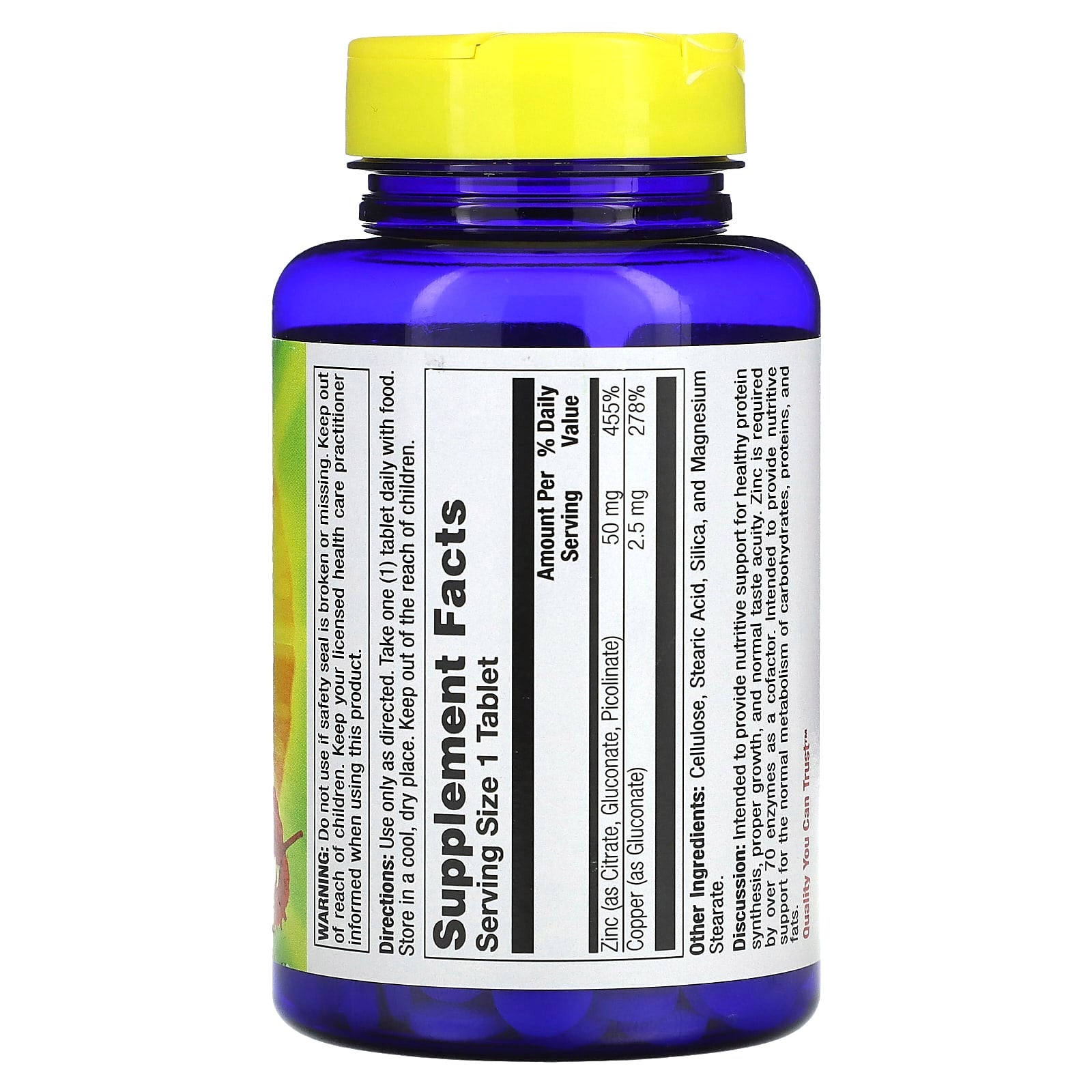 Nature's Life, Zinc, 50 mg, 250 Tablets - Image 2