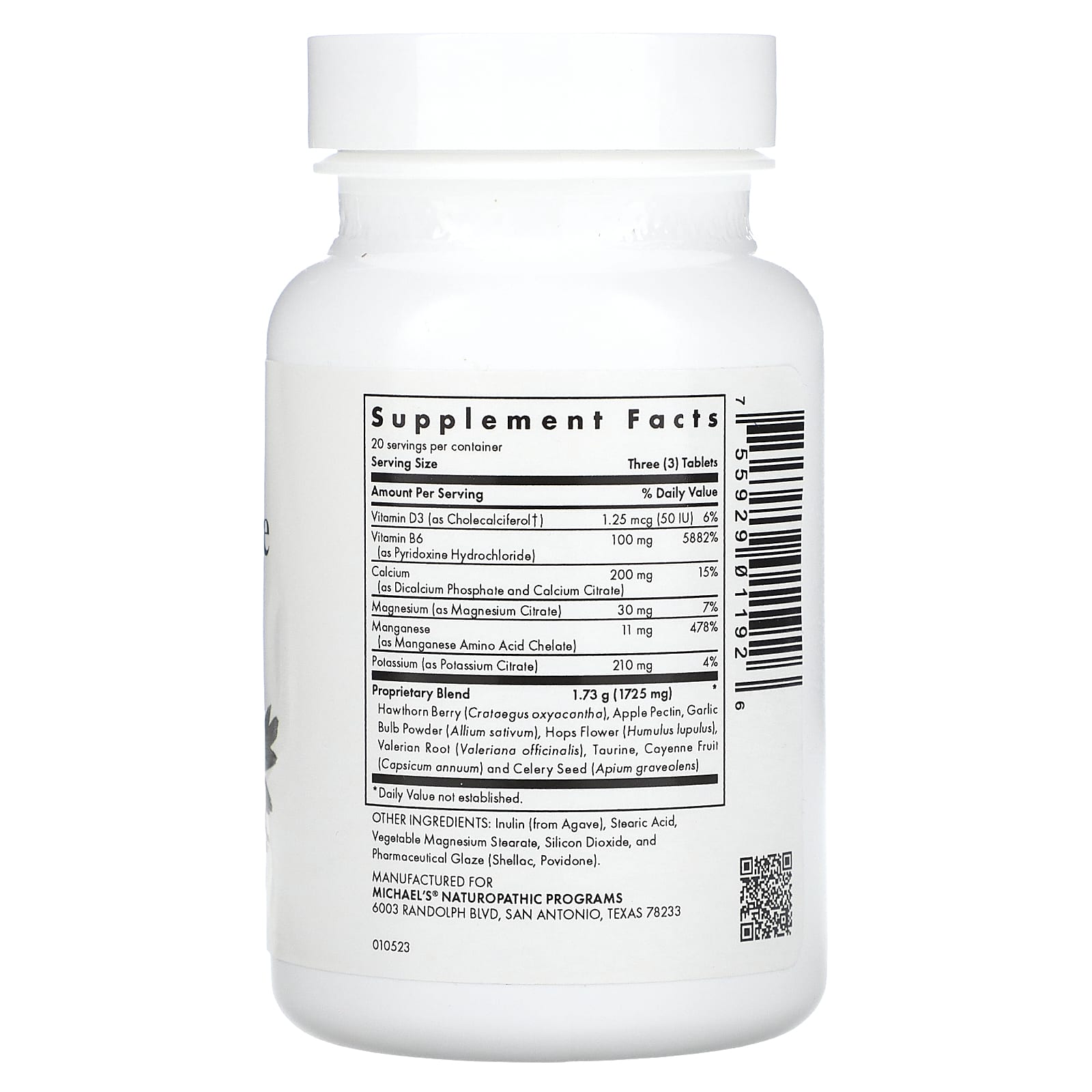 Michael's Health, Blood Pressure Factors, 60 Vegetarian Tablets - Image 2