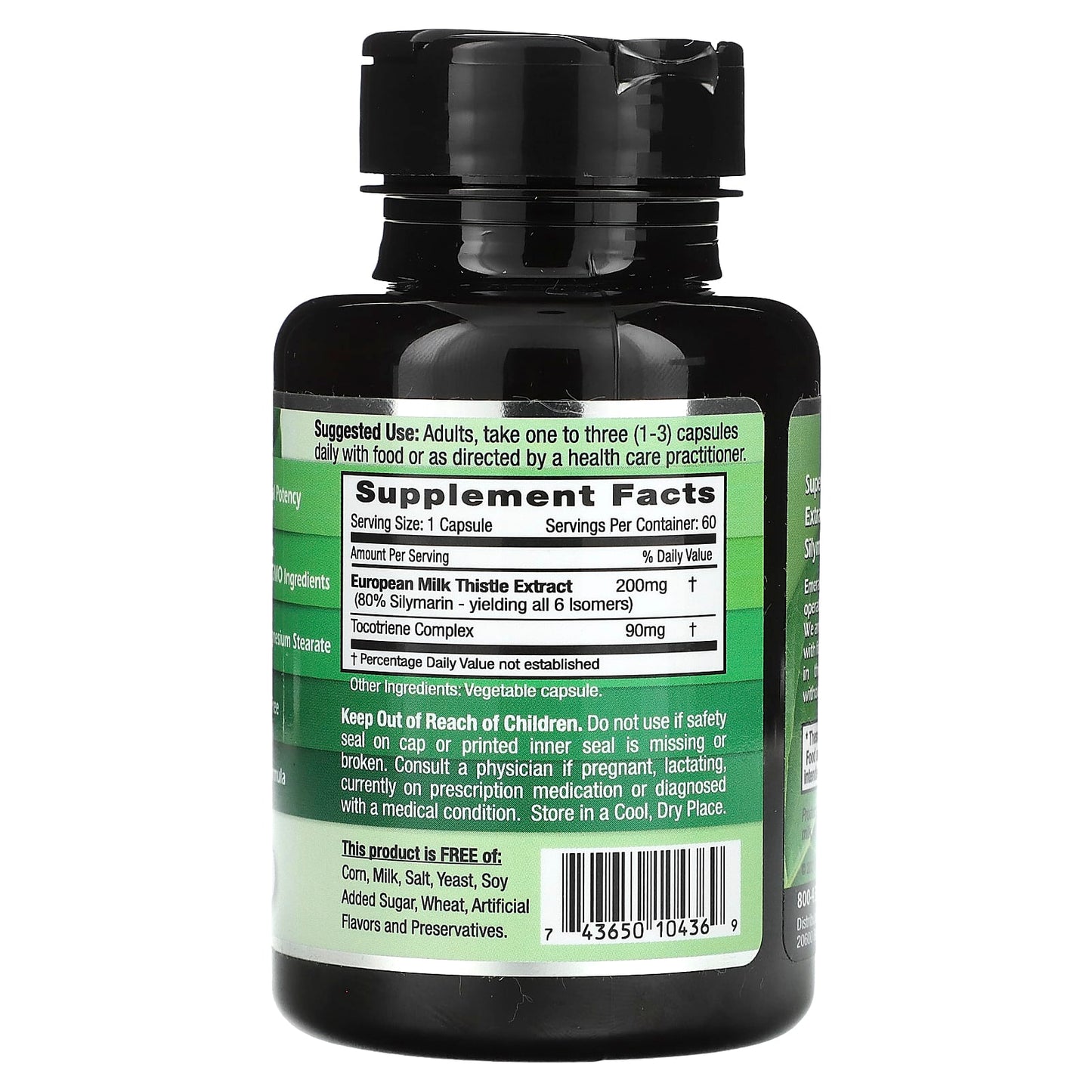 European Milk Thistle Supplement by Emerald Laboratories - 60 Veggie Caps - Image 2