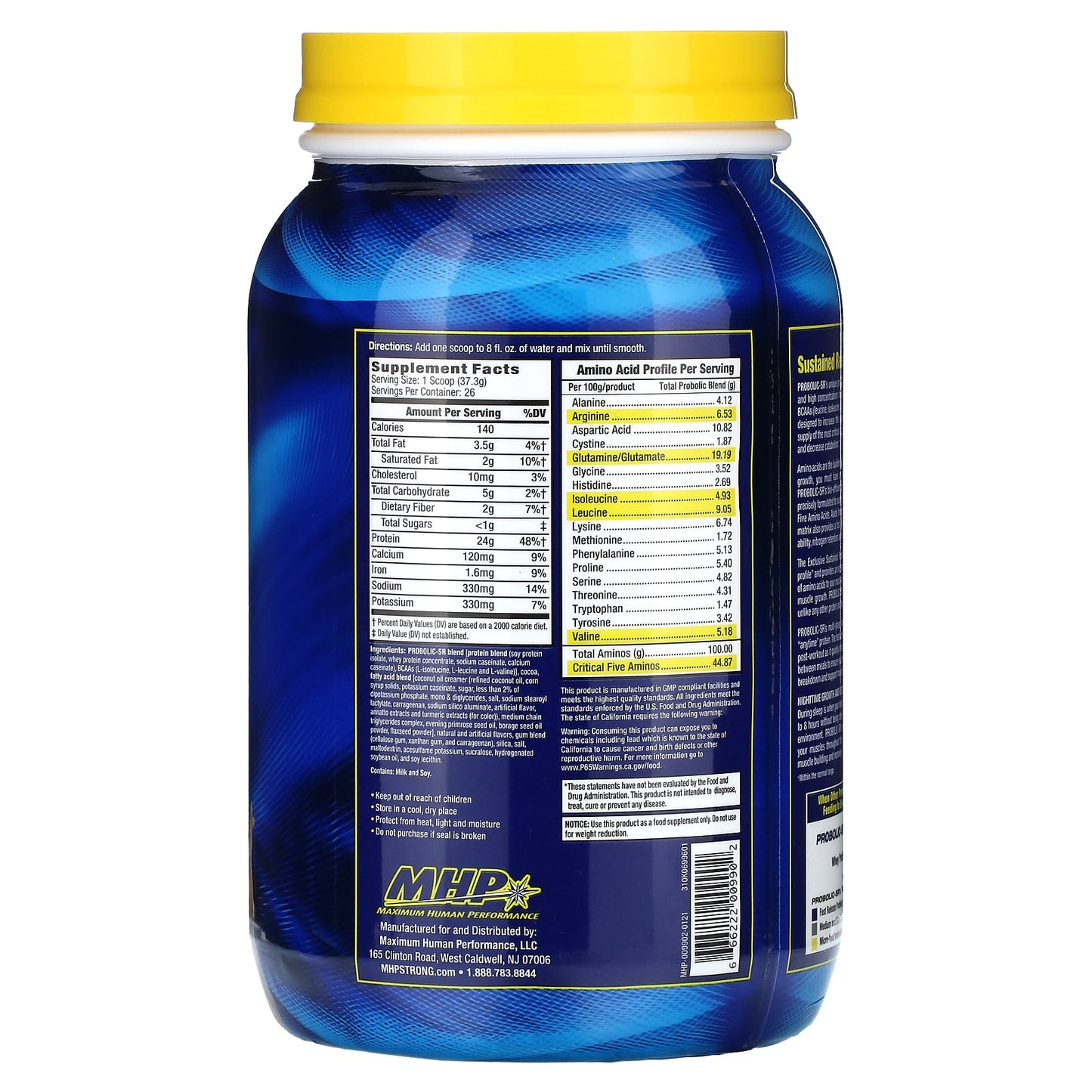 MHP, Probolic-SR, Chocolate, 2.14 lbs (969.8 g) - Image 2