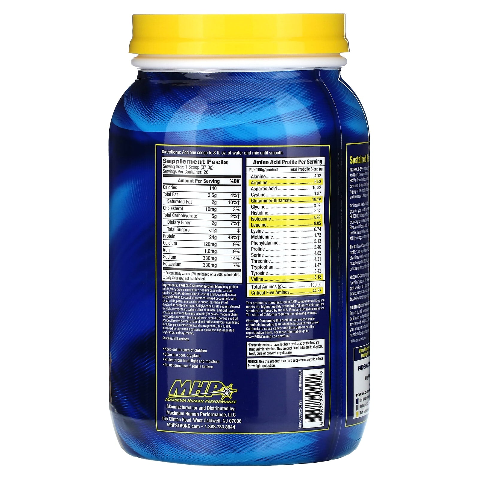 MHP, Probolic-SR, Chocolate, 2.14 lbs (969.8 g) - Image 2