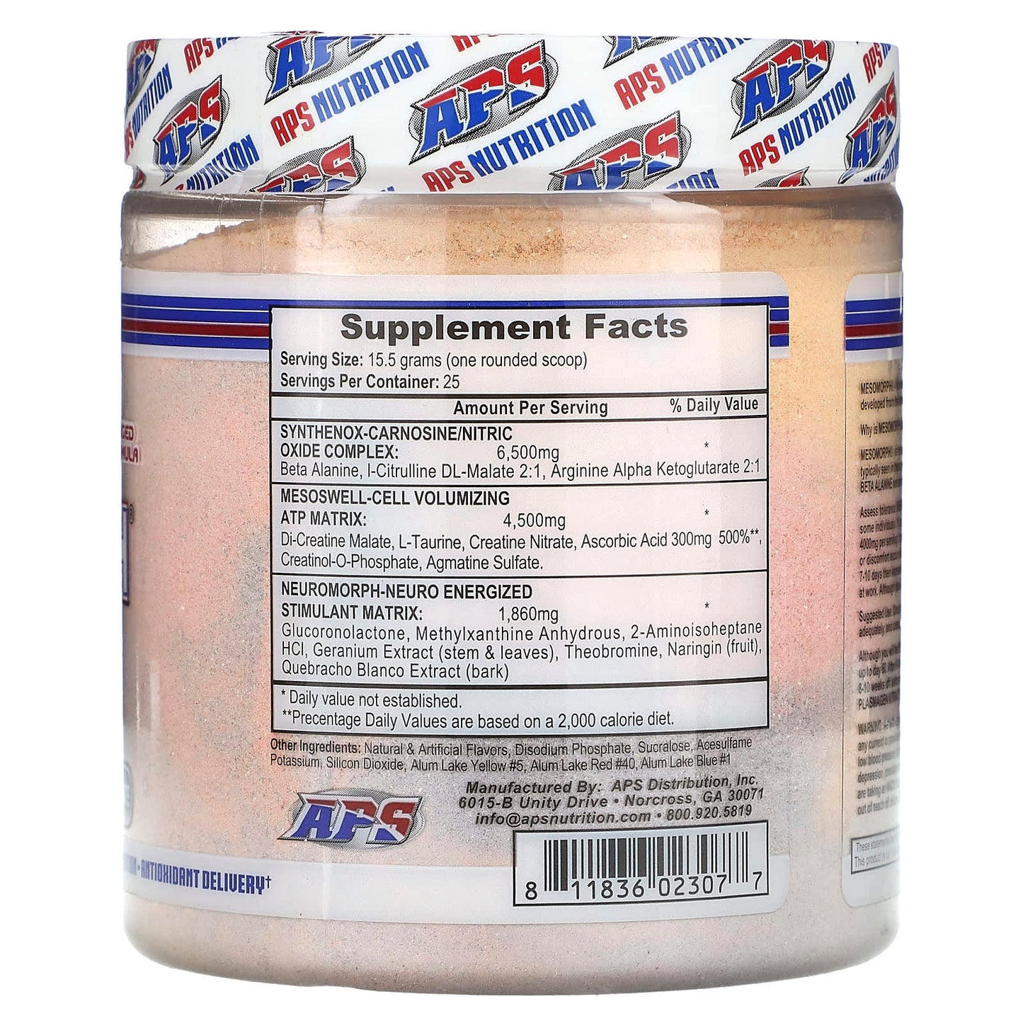 APS Mesomorph Preworkout Supplement - Boost Energy & Endurance - Image 2