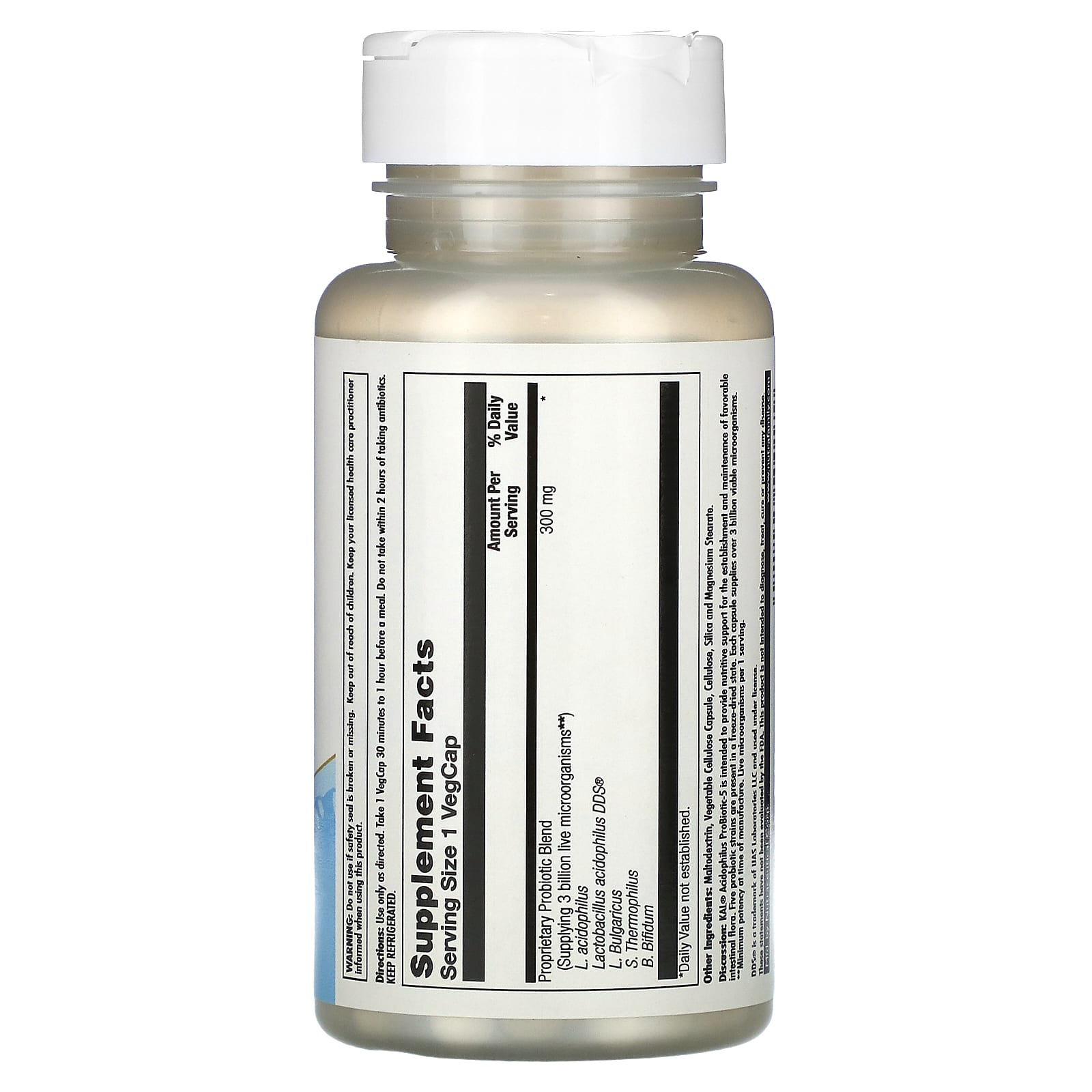 KAL Acidophilus ProBiotic-5 60 VegCaps for Gut Health - Image 2