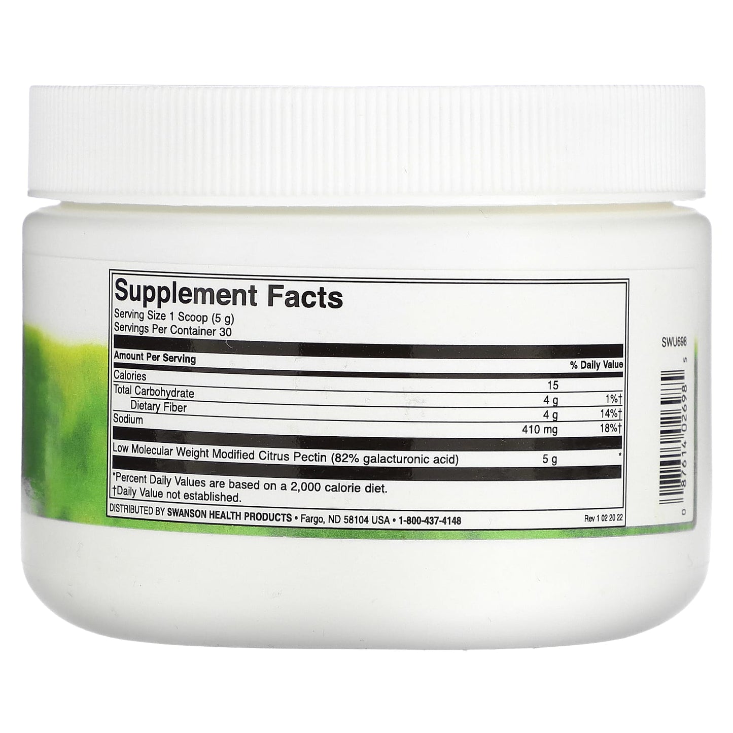 Swanson, Modified Citrus Pectin Powder, 5.28 oz (150 g) - Image 2