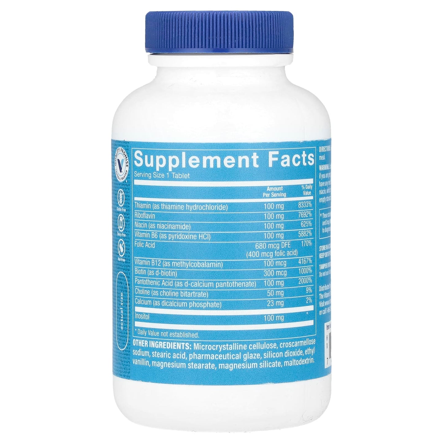 The Vitamin Shoppe, B-Complex 100, 100 Tablets - Image 2