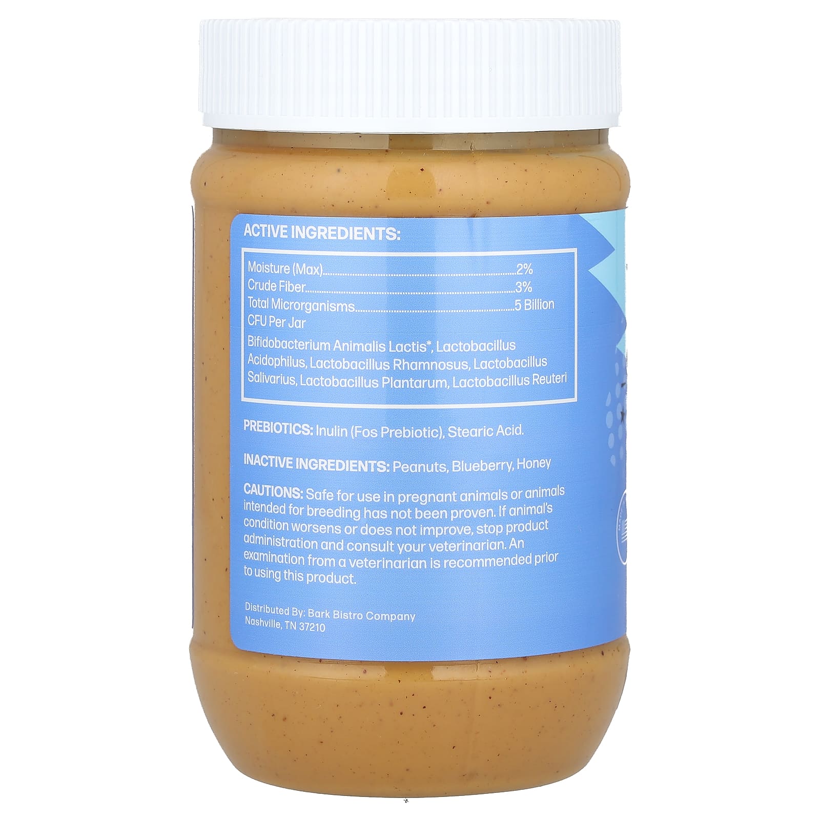 Bark Bistro Gut Health Budder for Dogs - Blueberry Peanut Butter - Image 2