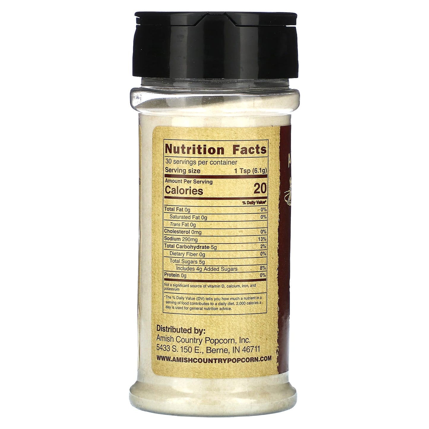 Delicious Amish Country Popcorn Seasoning in Sea Salt & Caramel, 6.5 oz - Image 2