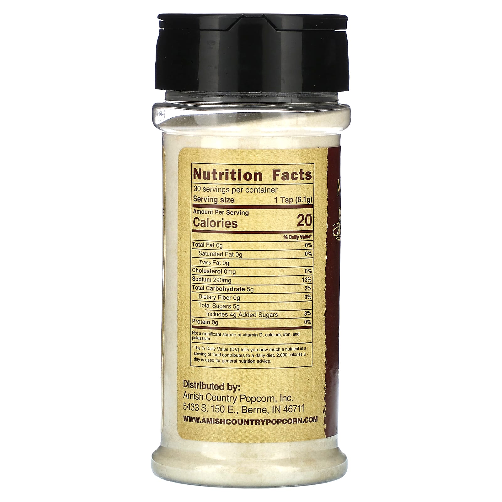 Delicious Amish Country Popcorn Seasoning in Sea Salt & Caramel, 6.5 oz - Image 2