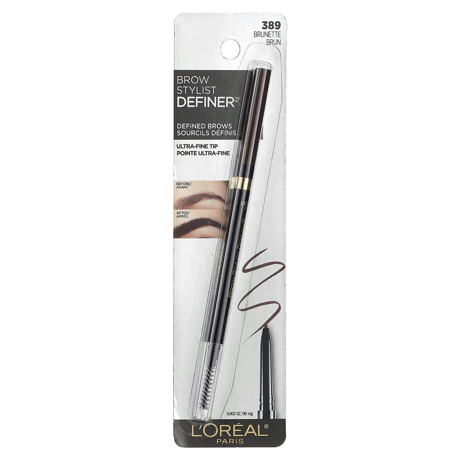 L'Oréal, Brow Stylist Definer, 389 Brunette, 0.003 oz (90 mg) - Image 2