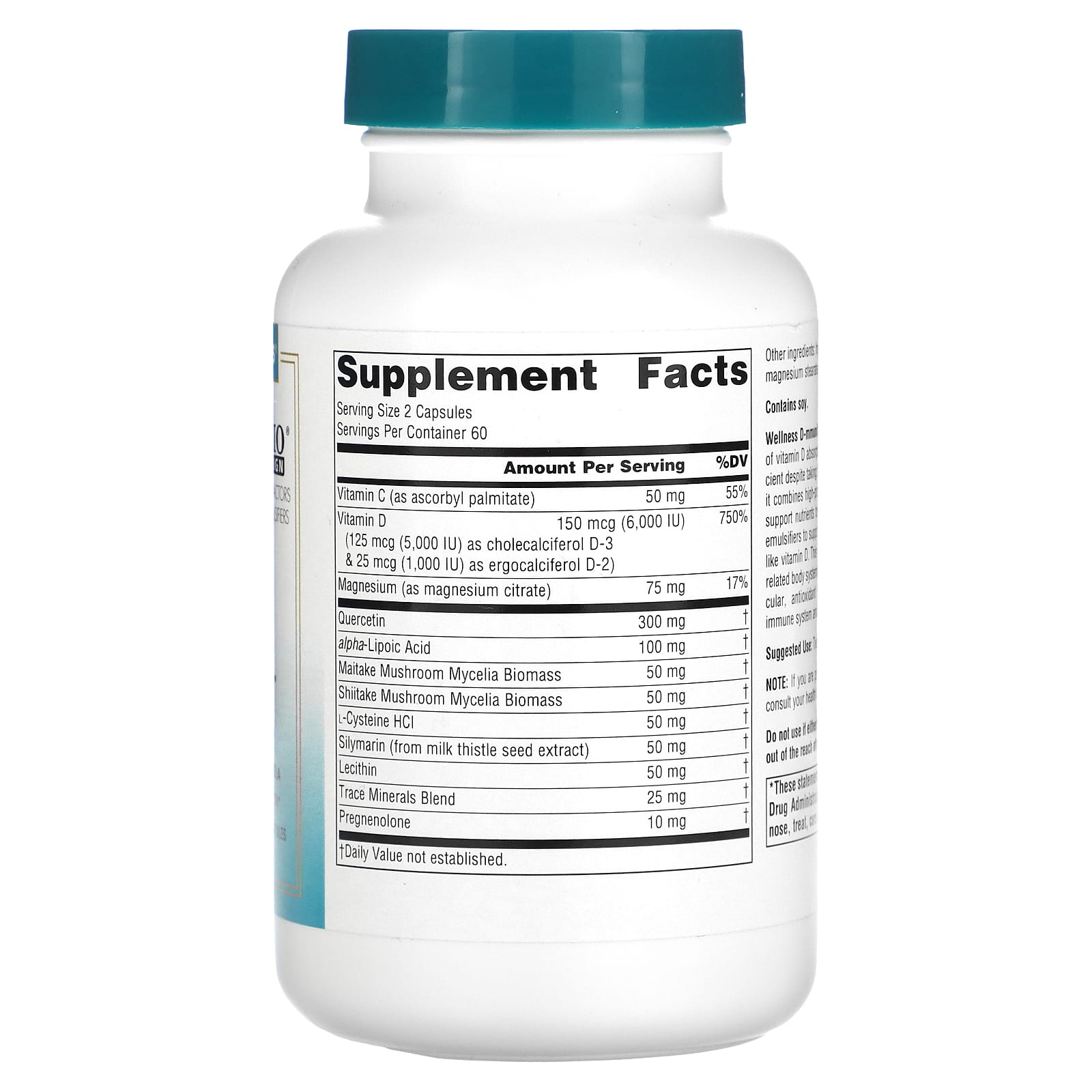 Source Naturals, Wellness D-mmunity™, 5,000 IU, 120 Vegetarian Capsules (2,500 IU per Capsule) - Image 2