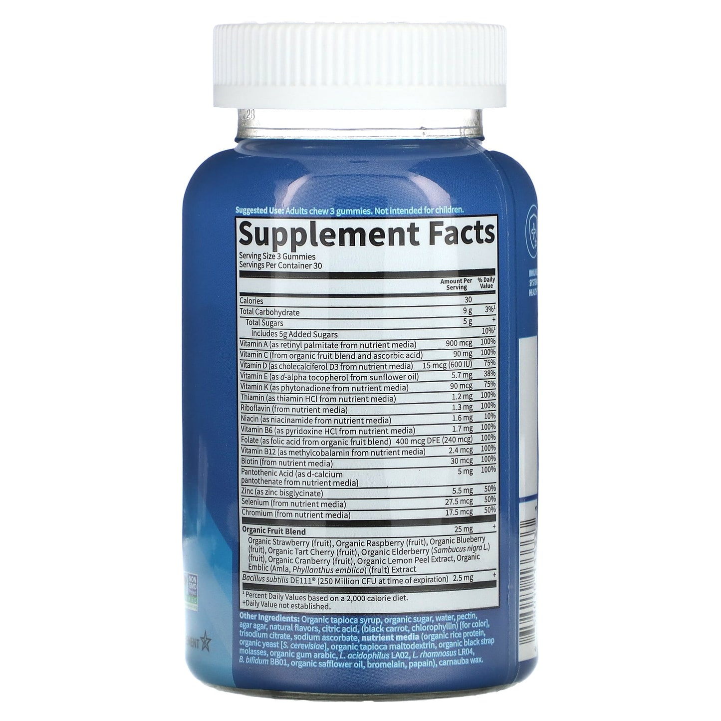 Garden of Life Vitamin Code Men's Multi Gummies, Lemon Berry, 90 Count - Image 2