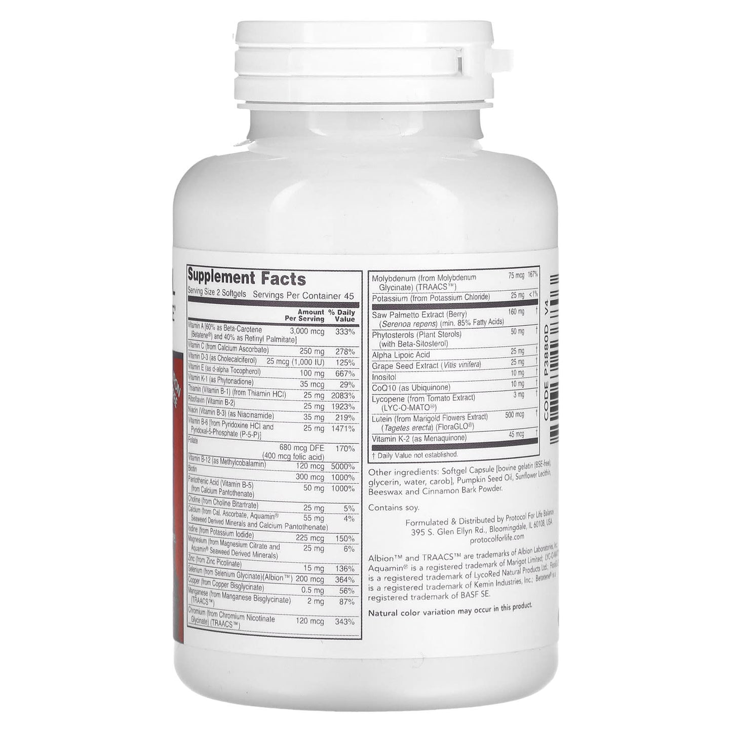 Protocol for Life Balance, Ortho Multi, Softgels for Men, 90 Softgels - Image 2