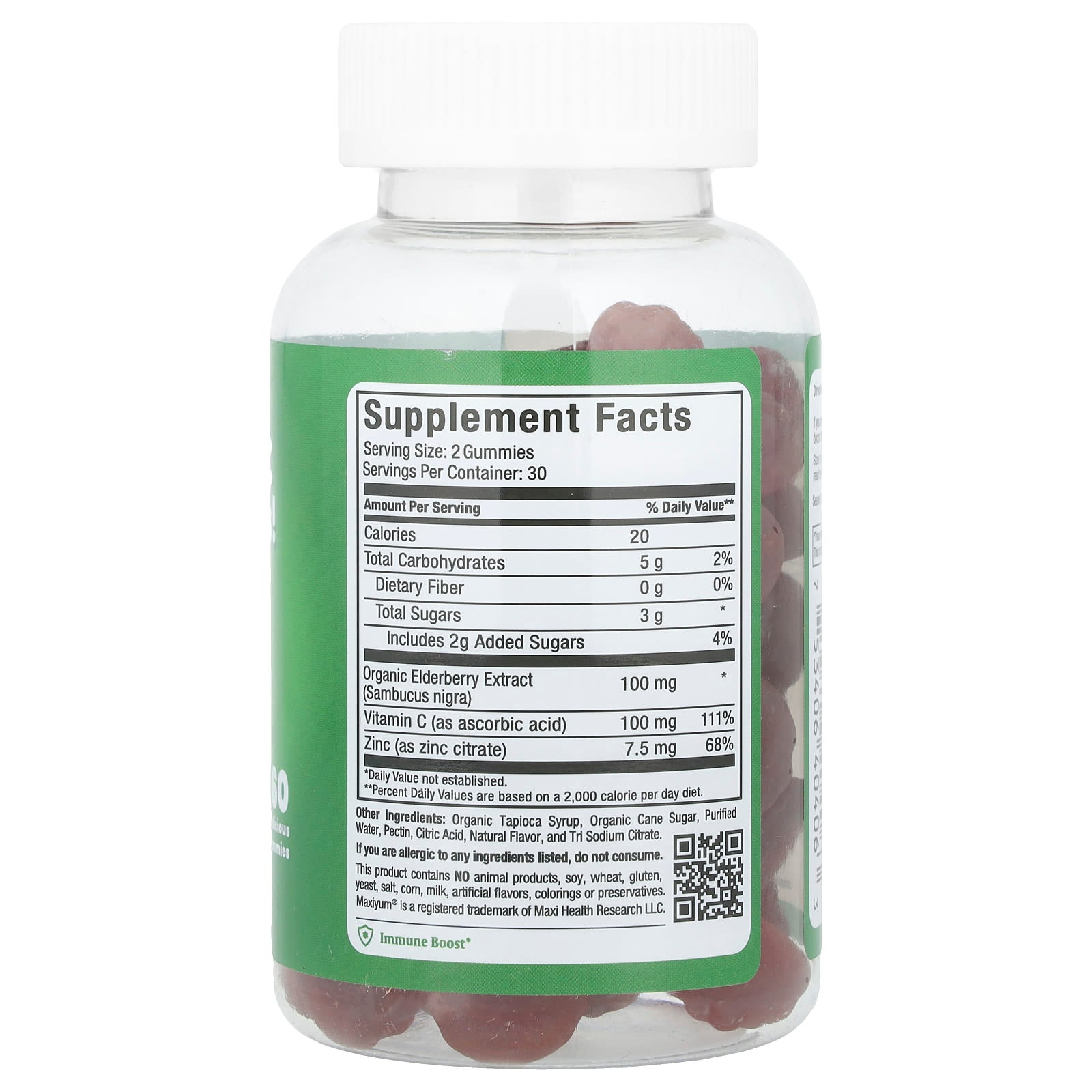 Maxi Health, Elderberry C & Zinc-Licious! Gummies, 60 Gummies - Image 2