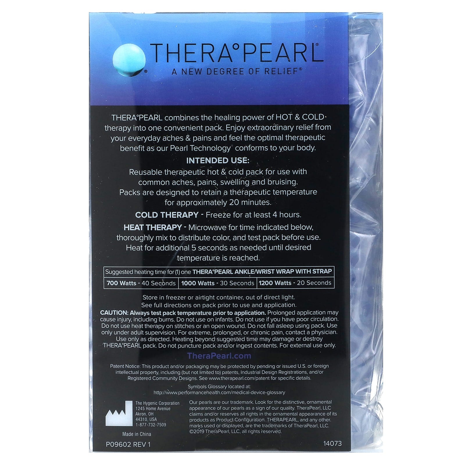 TheraPearl, Color Changing Hot + Cold Reusable Pack, Ankle/Wrist Wrap with Strap, 1 Wrap - Image 2