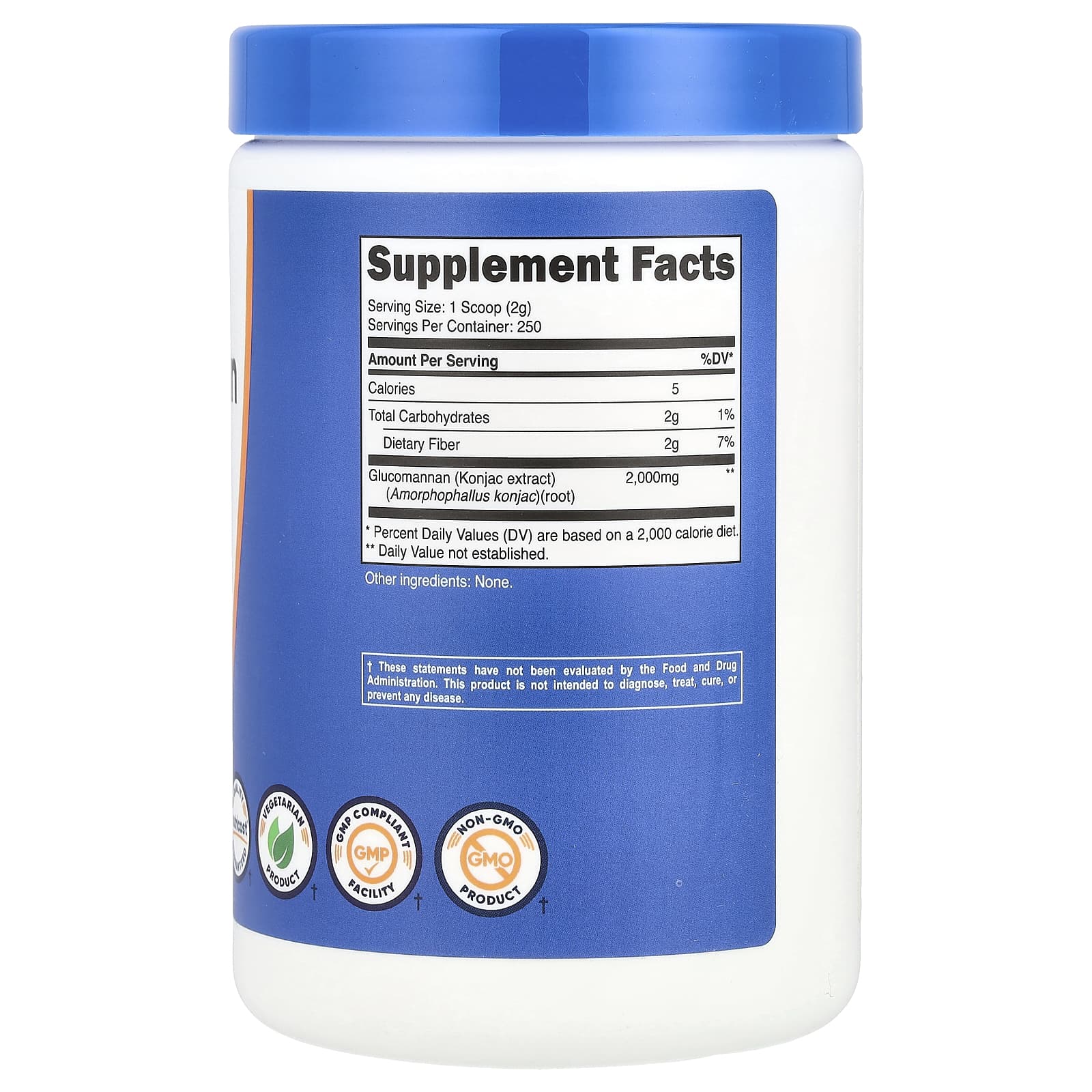 Nutricost, Glucomannan, Unflavored, 17.9 oz (500 g) - Image 2