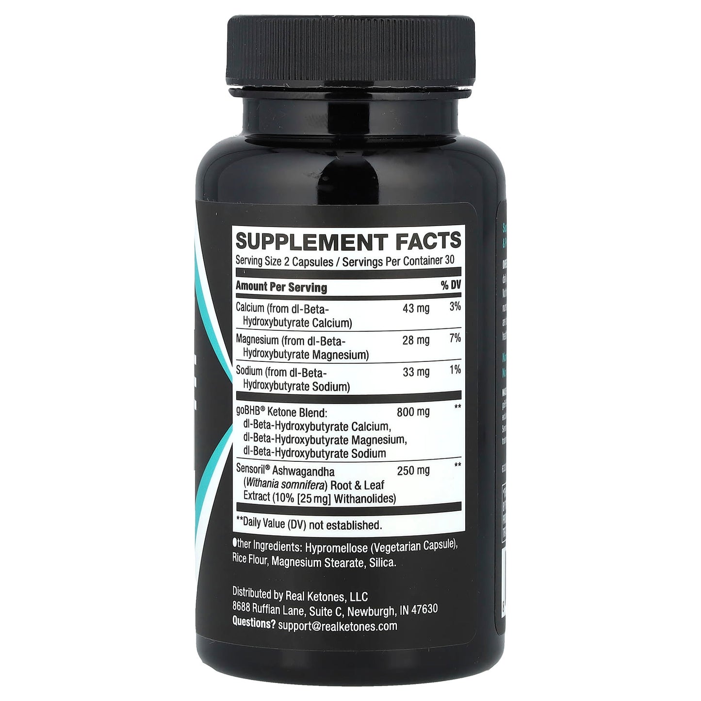 Real Ketones, BHB Science™, Stress Balance, 60 Capsules - Image 2
