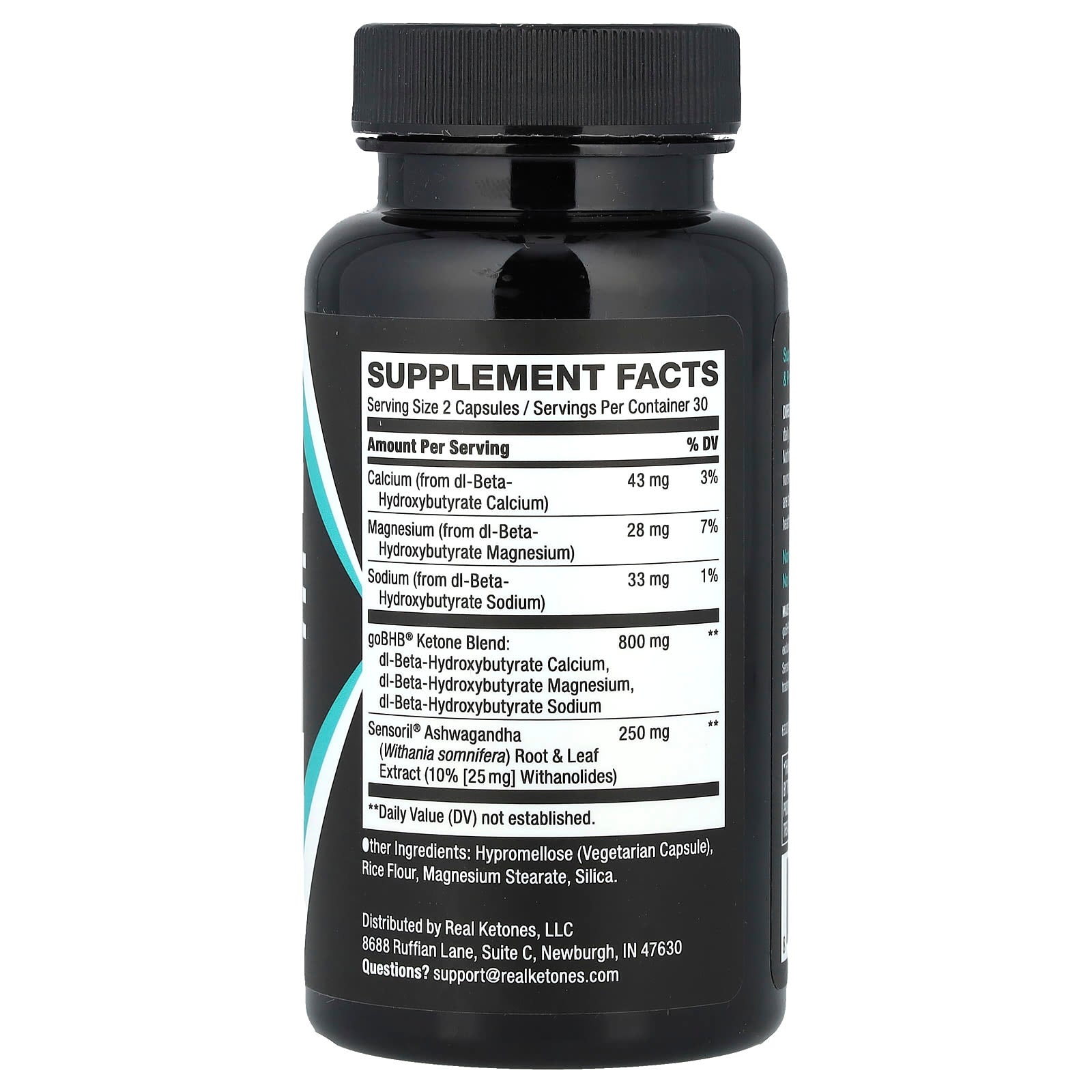 Real Ketones, BHB Science™, Stress Balance, 60 Capsules - Image 2