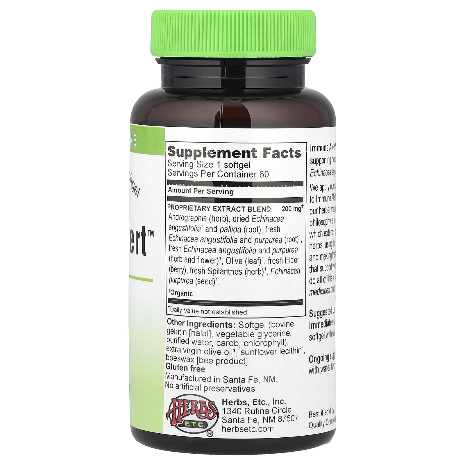Boost Immune Response with Herbs Etc. Immune Alert Softgels - Image 2