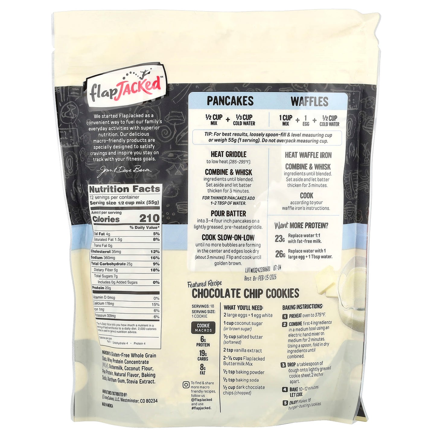 Gluten-Free Buttermilk Pancake Mix - High Protein, Macro-Friendly - Image 2