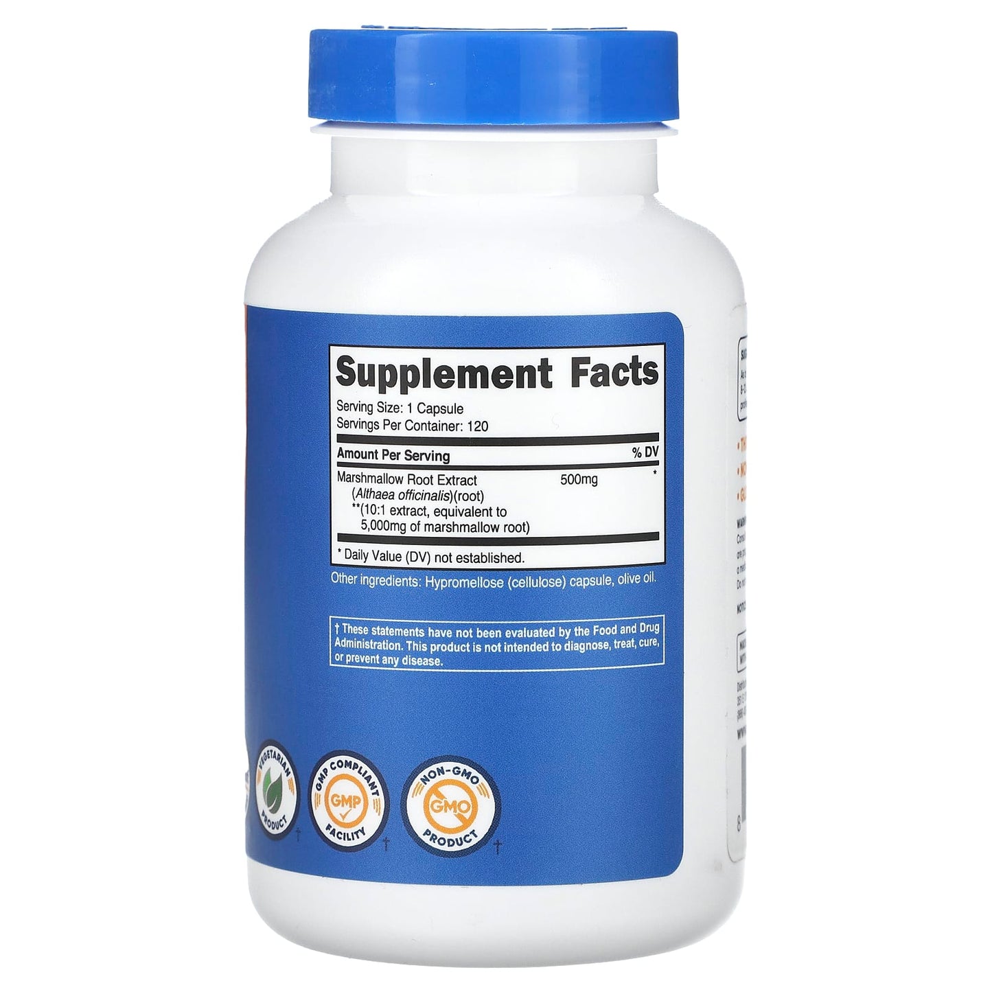 Nutricost, Marshmallow Root, 5,000 mg, 120 Capsules - Image 2
