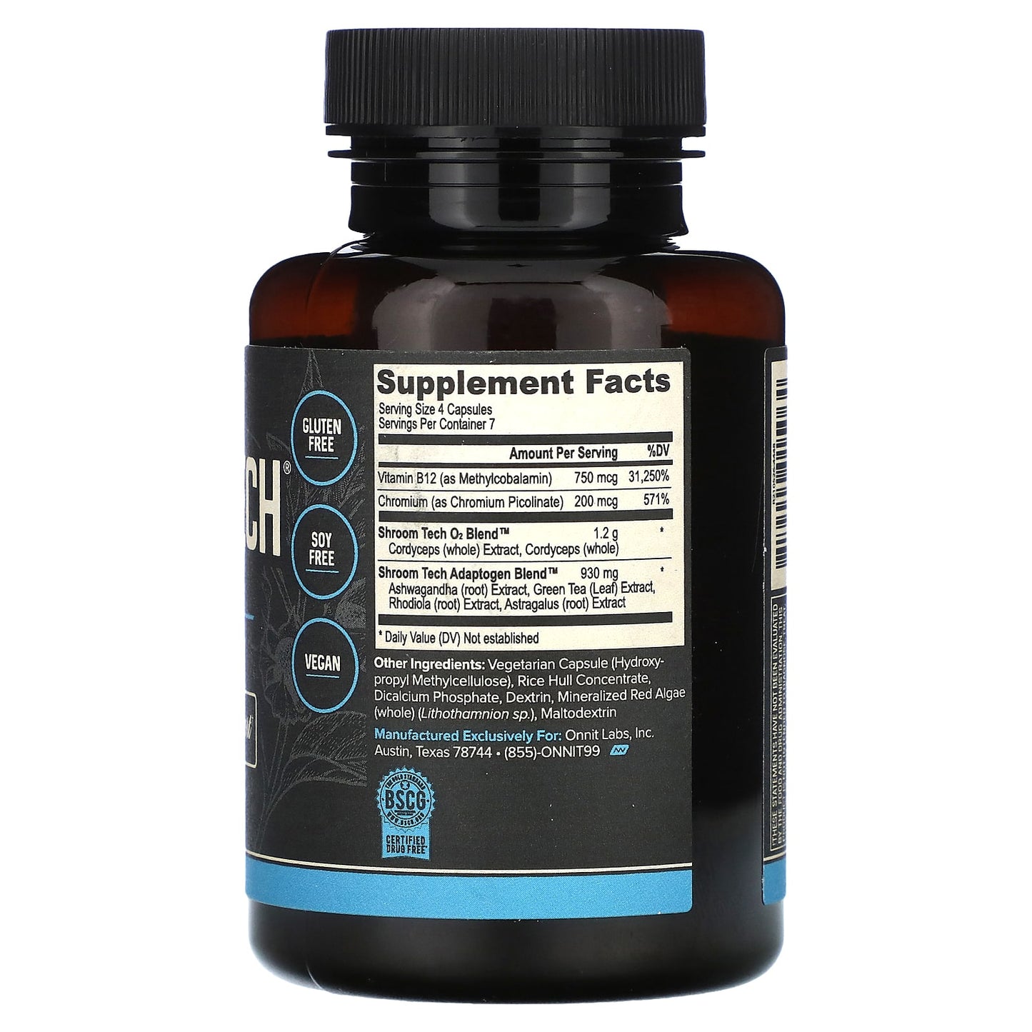 Onnit, Shroom Tech Sport, 28 Capsules - Image 2