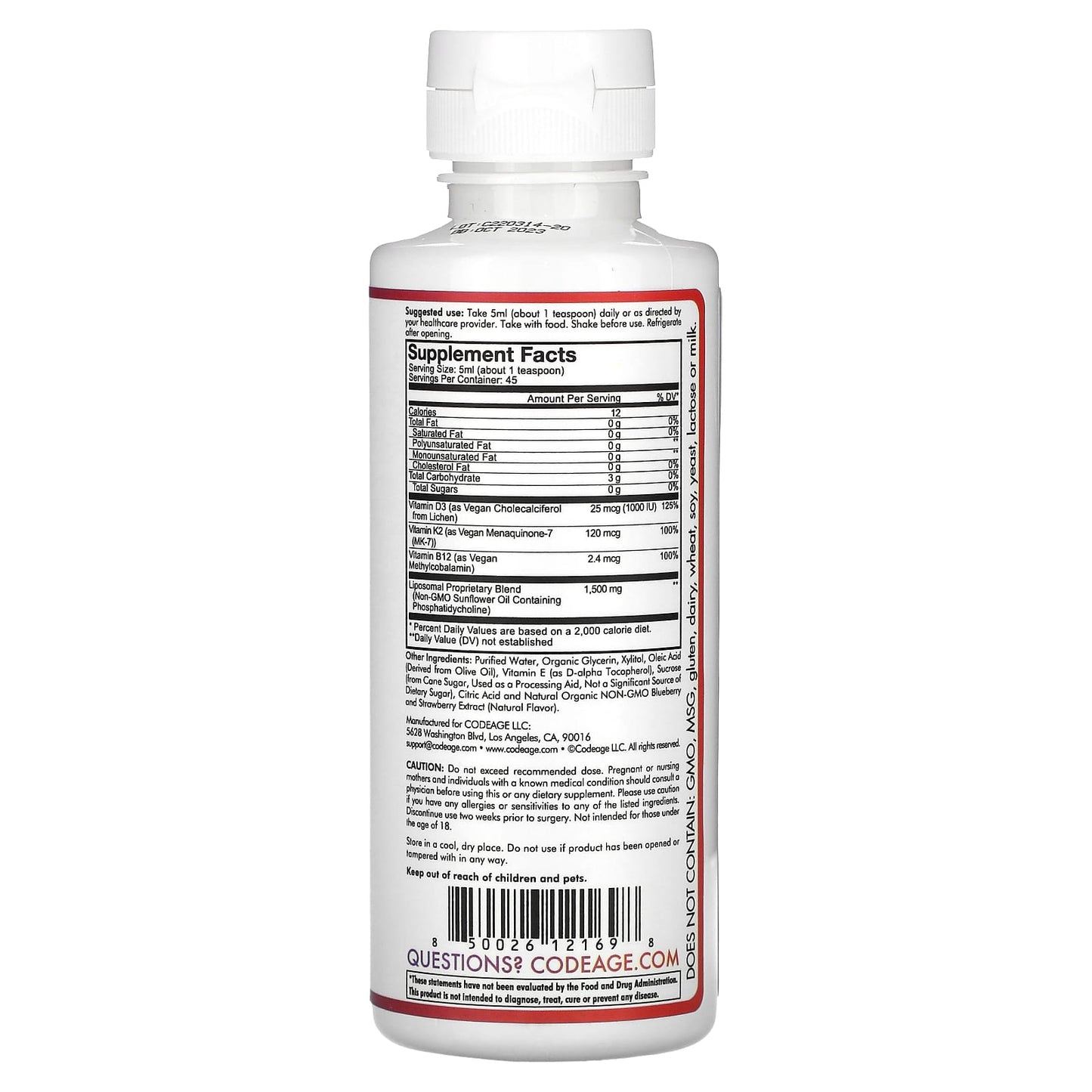 Codeage Nanofood - Plant-Based Vitamins and Minerals Supplement - Image 2
