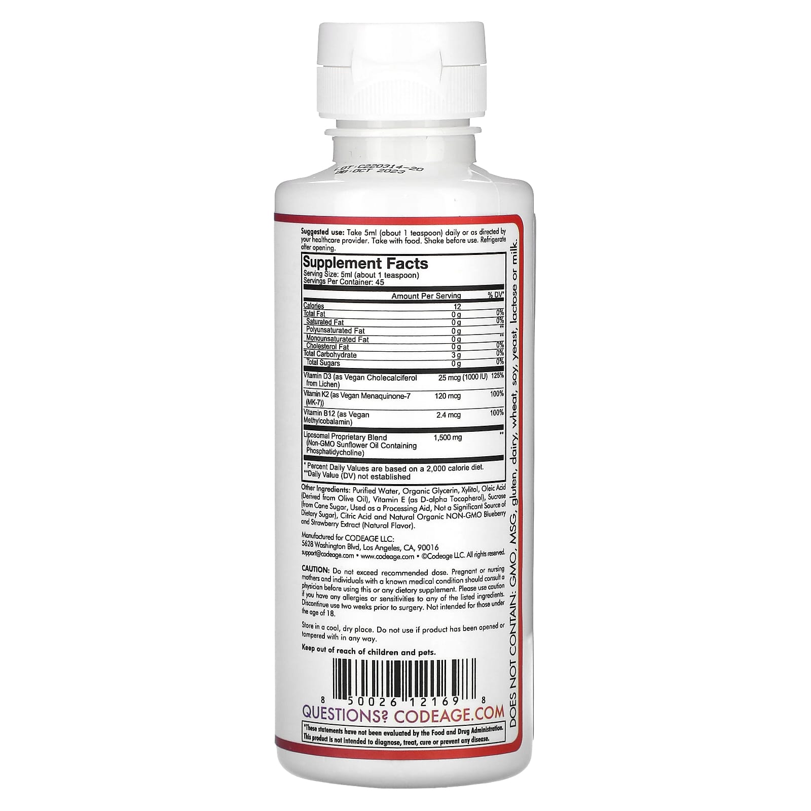 Codeage Nanofood - Plant-Based Vitamins and Minerals Supplement - Image 2