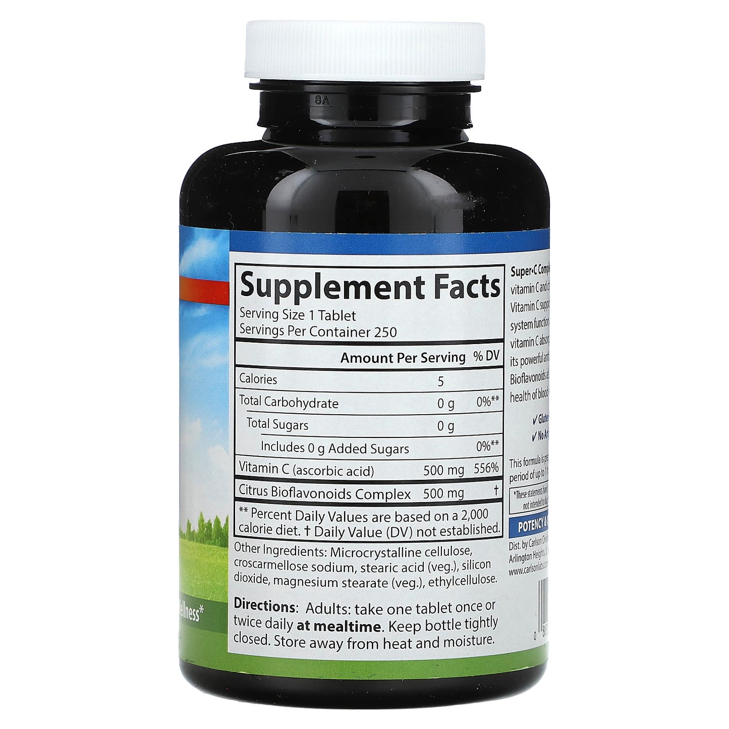 Carlson Super C Complex - Immune Boosting Vitamin C Tablets - Image 2
