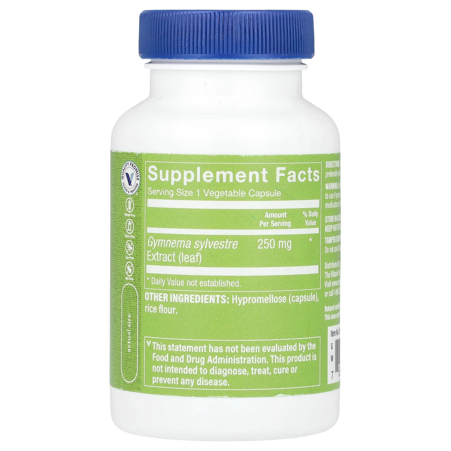 The Vitamin Shoppe, Gymnema Slyvestre, 250 mg, 120 Vegetable Capsules