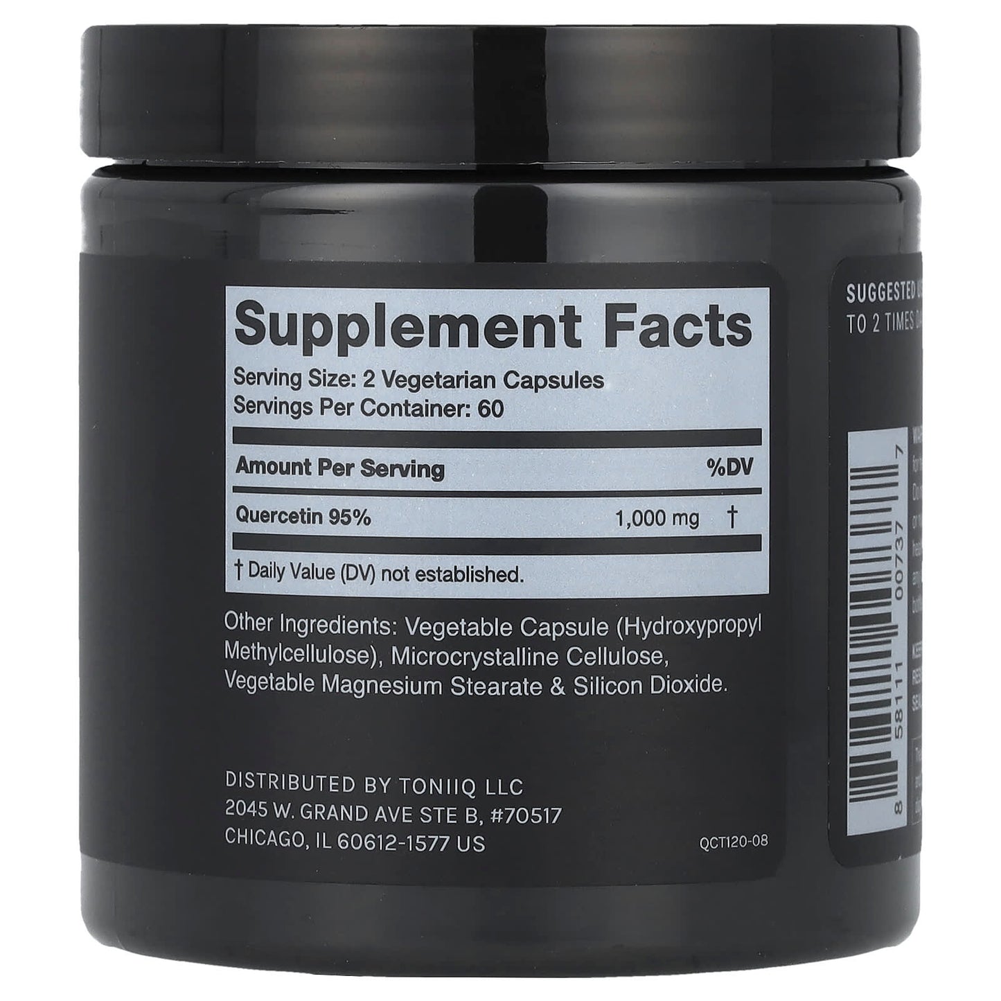 Toniiq, Quercetin, 120 Capsules (500 mg per Capsule) - Image 2