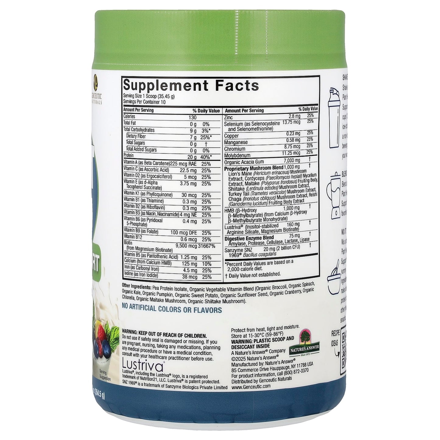 Vegan Plant Head GLP-1 Support Smoothie Mix by Genceutic Naturals - Image 2