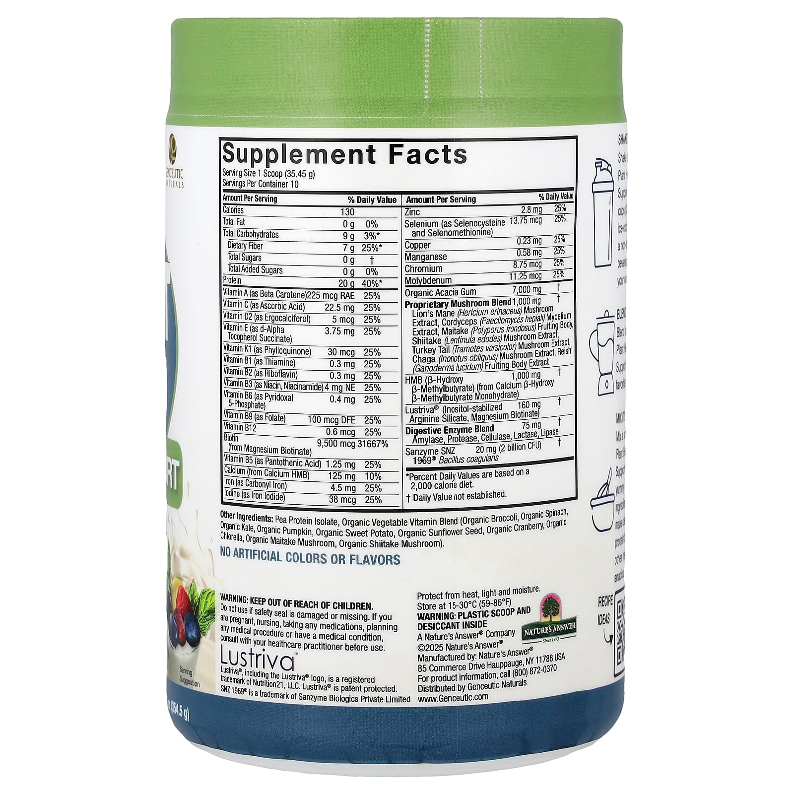 Vegan Plant Head GLP-1 Support Smoothie Mix by Genceutic Naturals - Image 2