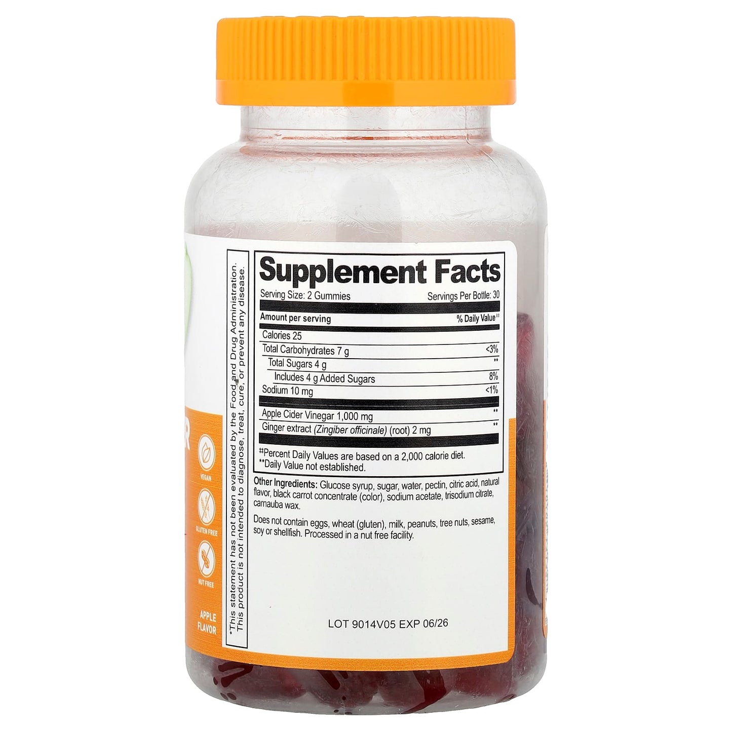 Lifeable, Apple Cider Vinegar Gummies, Apple , 60 Gummies - Image 2