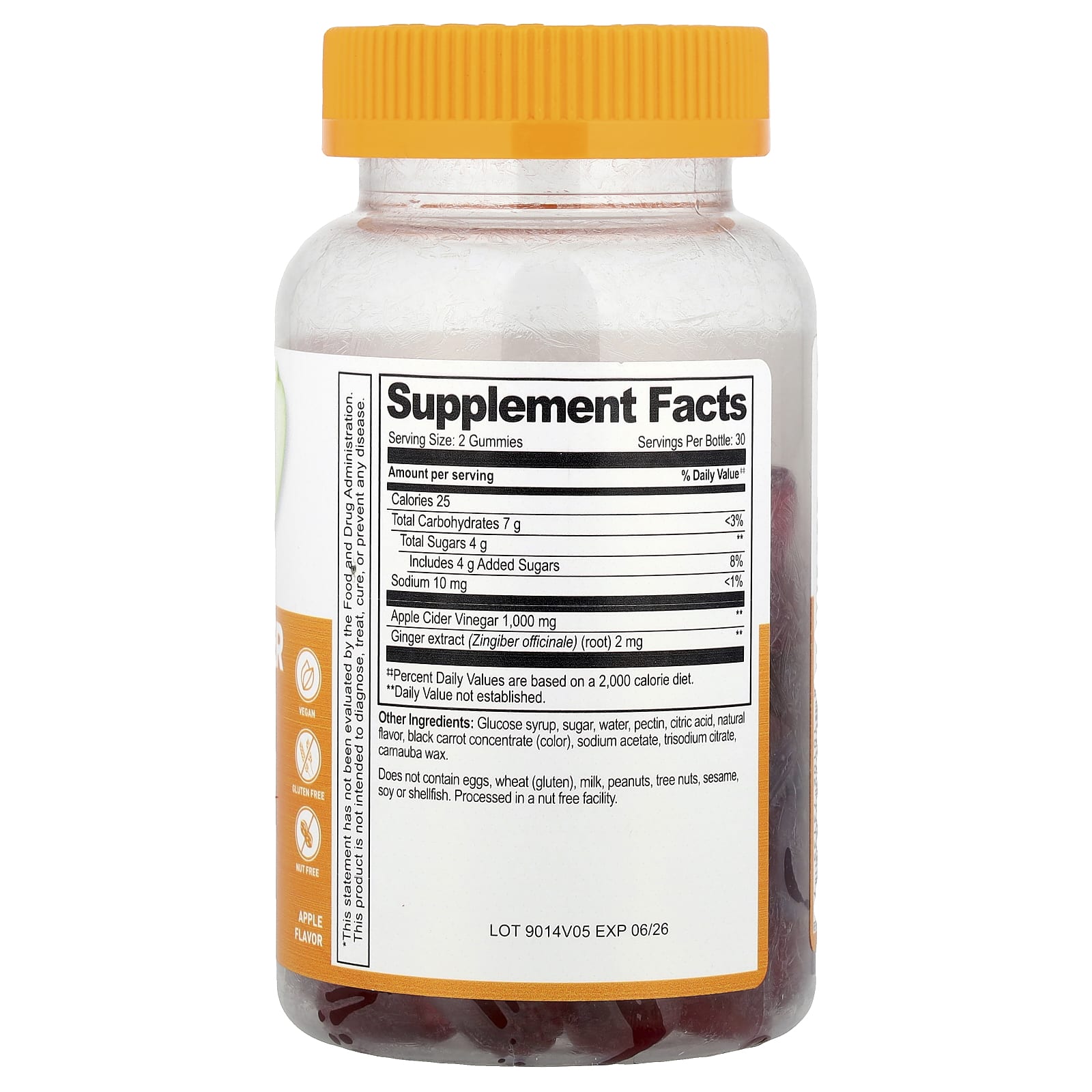 Lifeable, Apple Cider Vinegar Gummies, Apple , 60 Gummies - Image 2