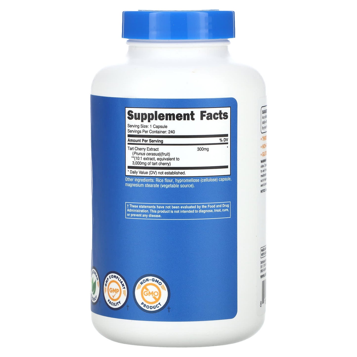 Nutricost, Tart Cherry, 3,000 mg, 240 Capsules - Image 2