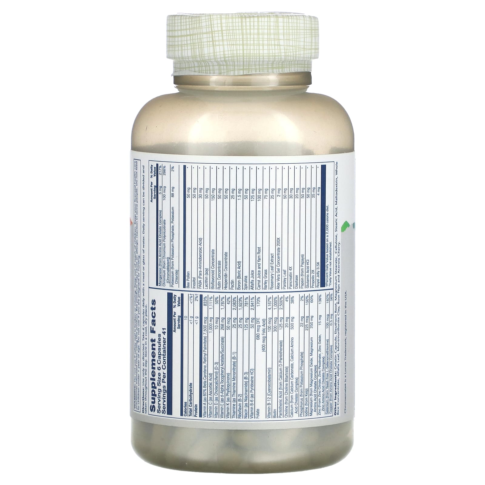Solaray, Spectro Multivitamin, Iron Free, 250 Capsules - Image 2