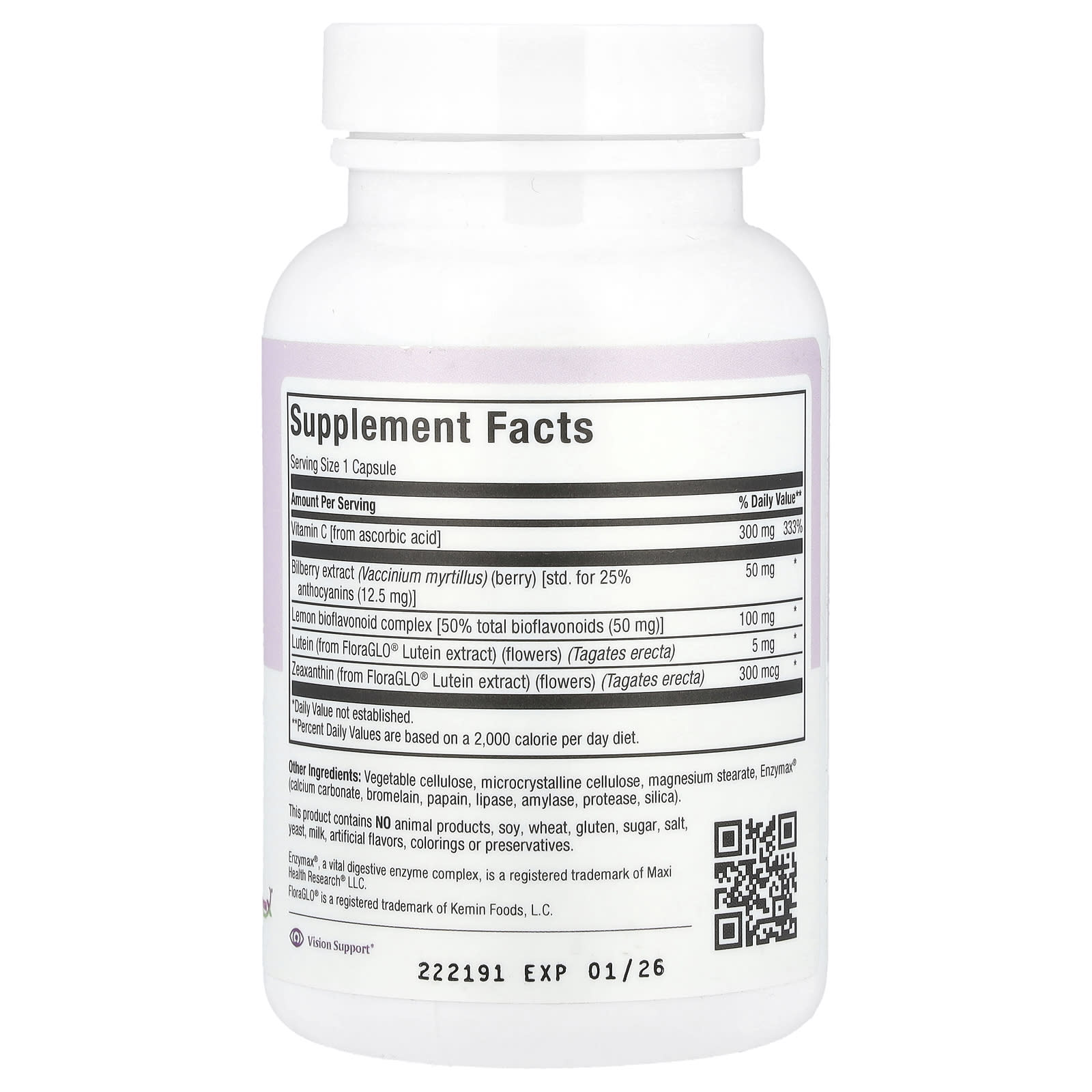 Maxi Health, Bilberry Supreme™, 60 Maxicaps - Image 2