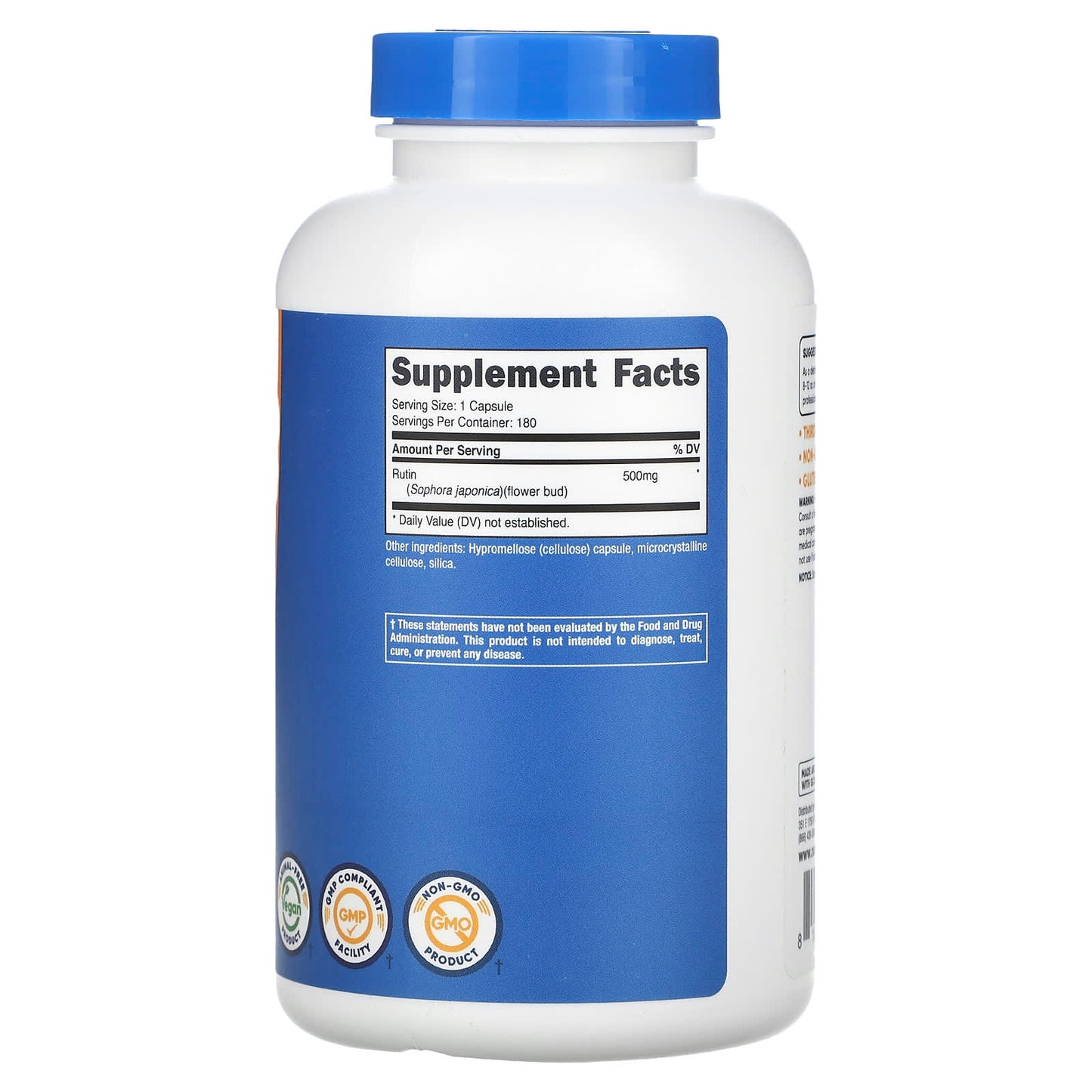 Nutricost, Rutin, 500 mg, 180 Capsules - Image 2