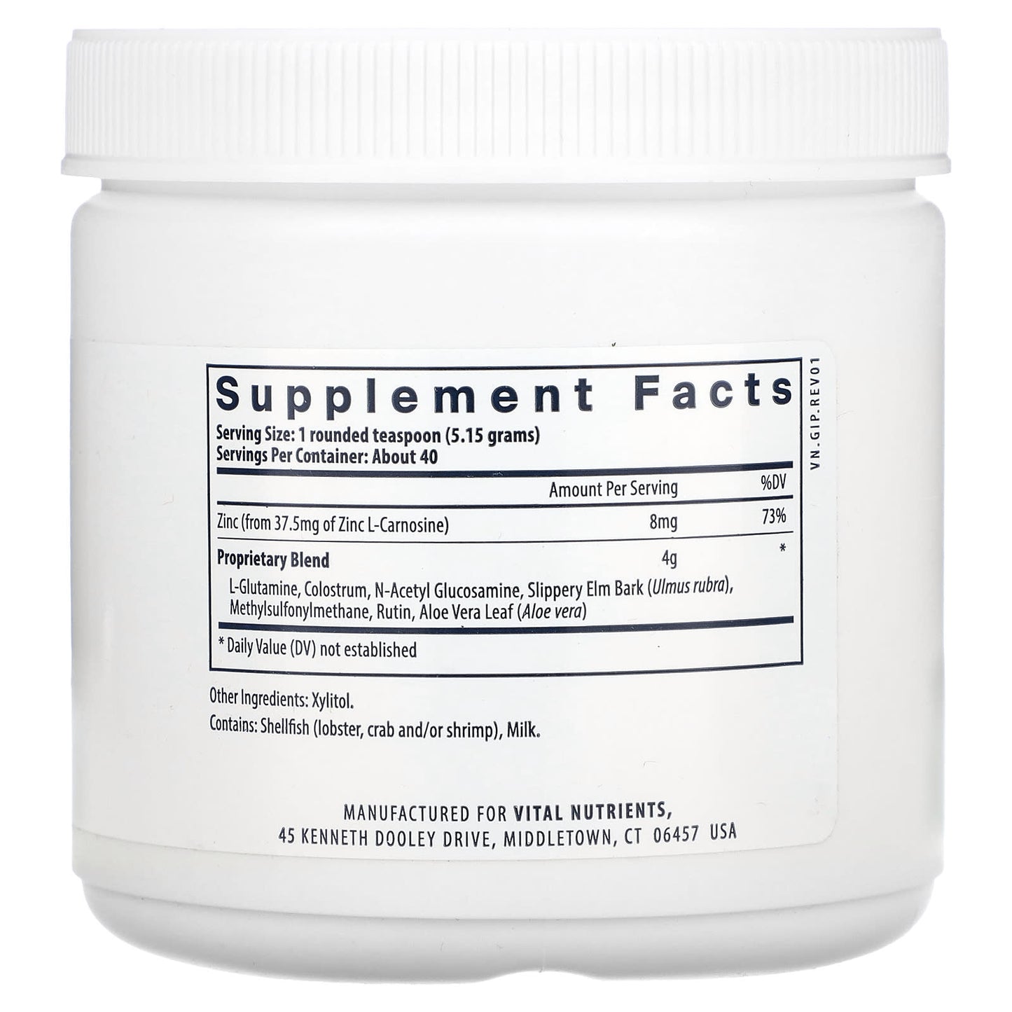 Vital Nutrients, GI Repair Powder, 7.26 oz (206 g) - Image 2