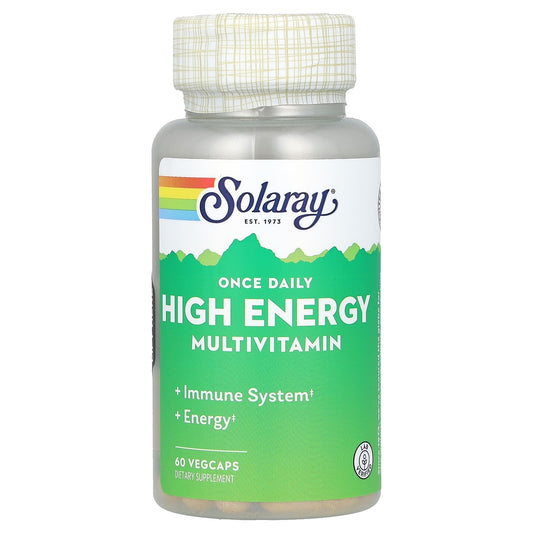 Solaray, Once Daily High Energy Multivitamin, 60 VegCaps - Image 1