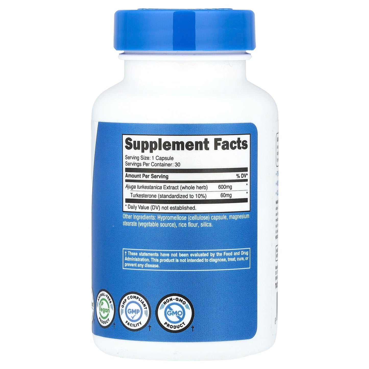 Nutricost, Performance, Turkesterone, 30 Capsules - Image 2