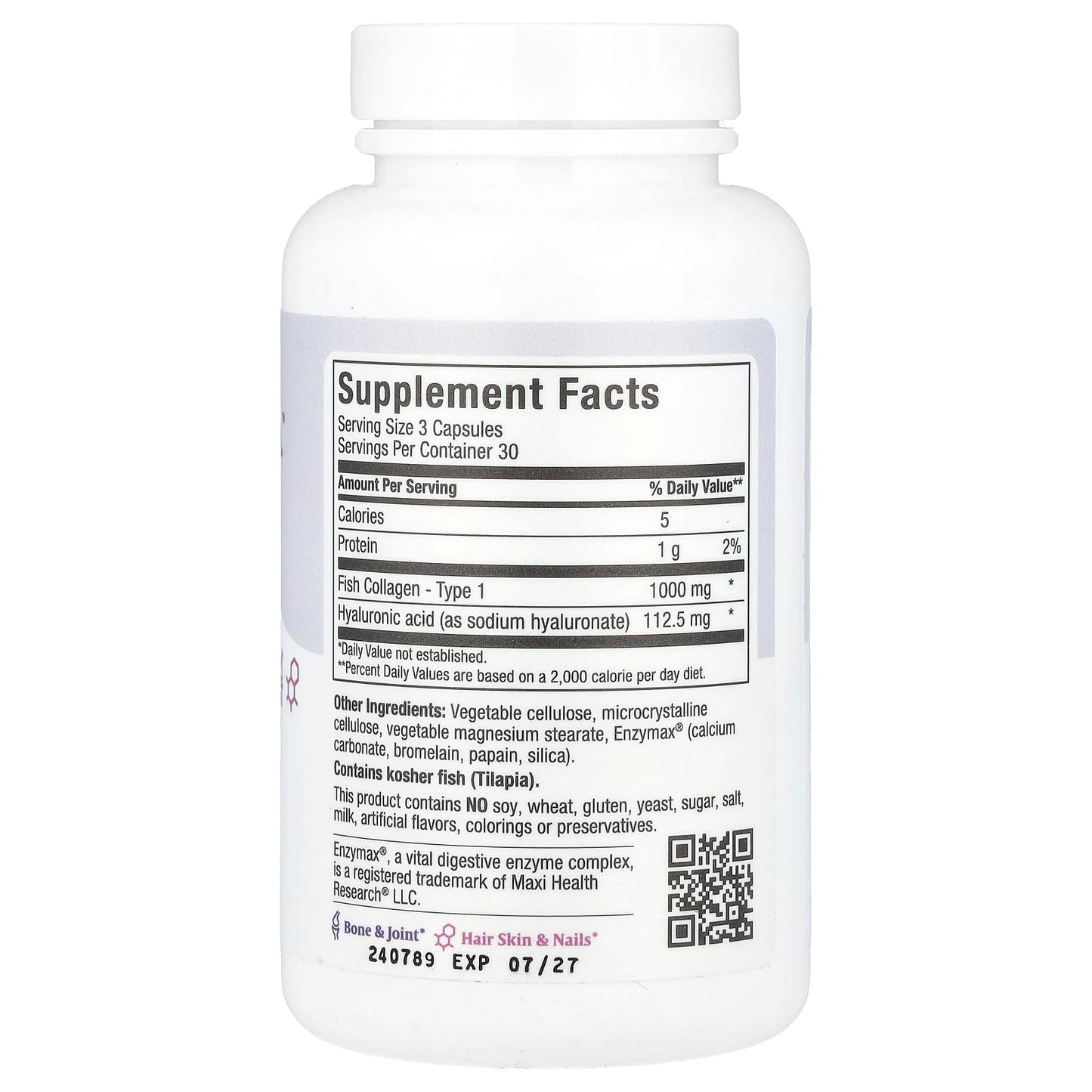 Maxi Health, Maxi Collagen H.A.™, 1,000 mg, 90 Maxicaps (333 mg per Capsule) - Image 2