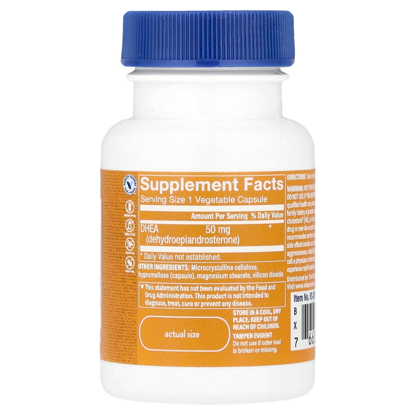 The Vitamin Shoppe, DHEA, 50 mg , 60 Vegetable Capsules
