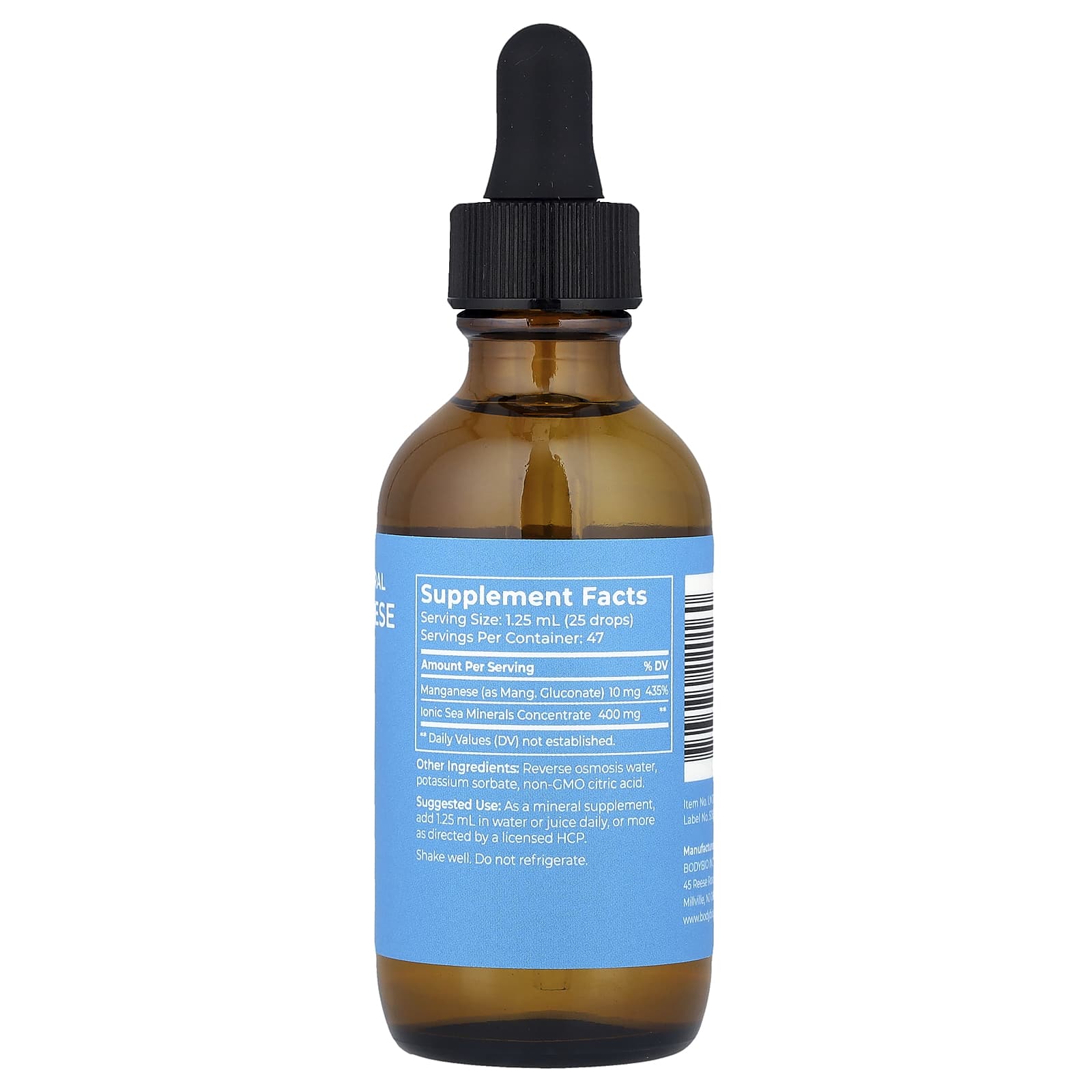 Liquid Manganese Supplement by BodyBio for Enhanced Metabolism - Image 2