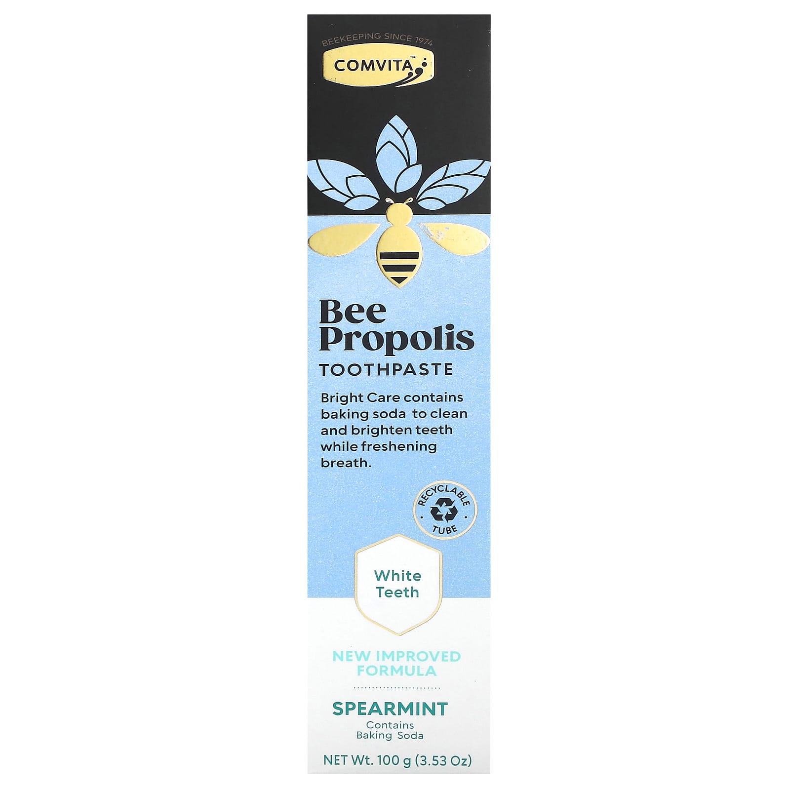 Comvita Bee Propolis Toothpaste, Spearmint, 100g, Natural Oral Care - Image 2