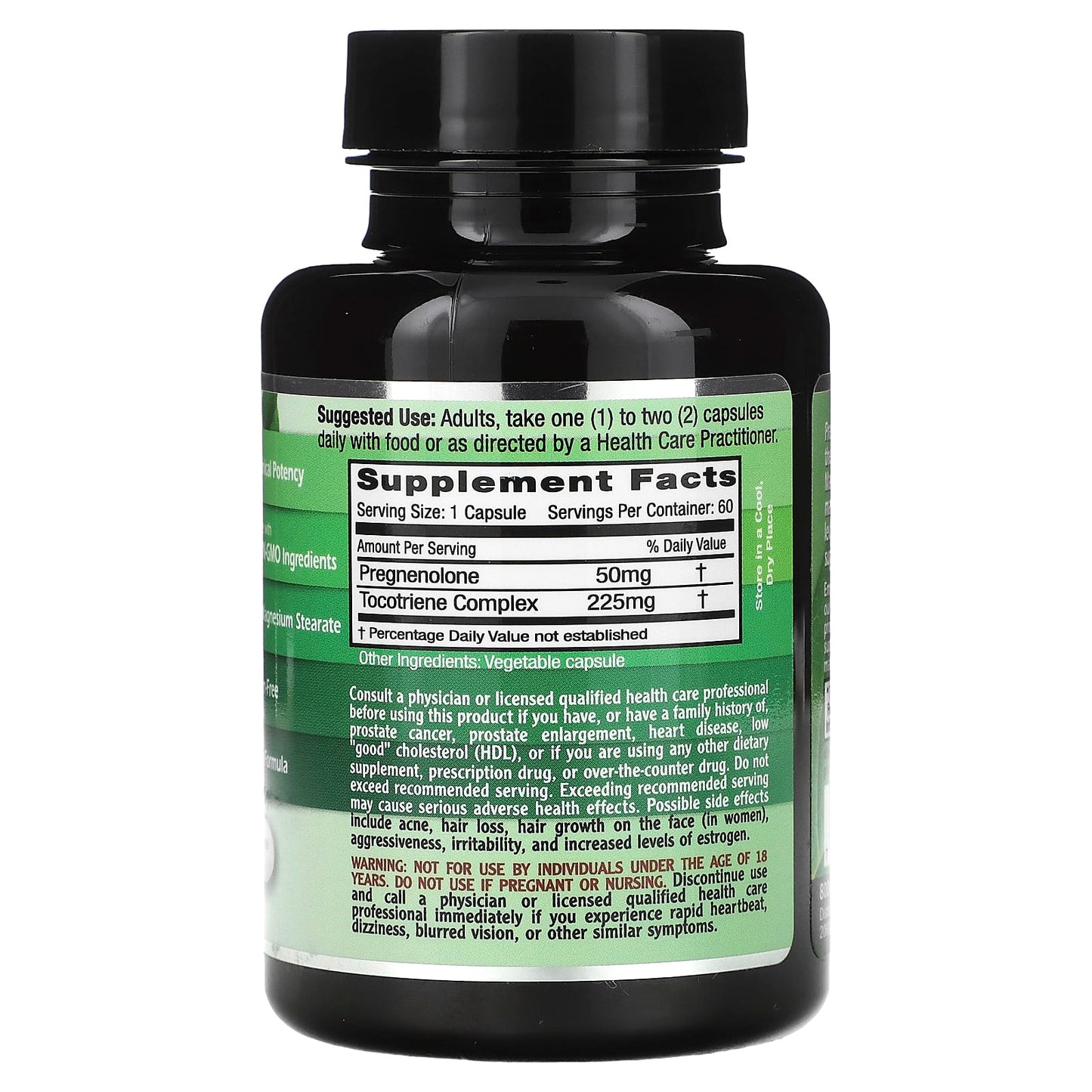 Emerald Laboratories Pregnenolone Capsules, 60 Count, Non-GMO, Vegan - Image 2